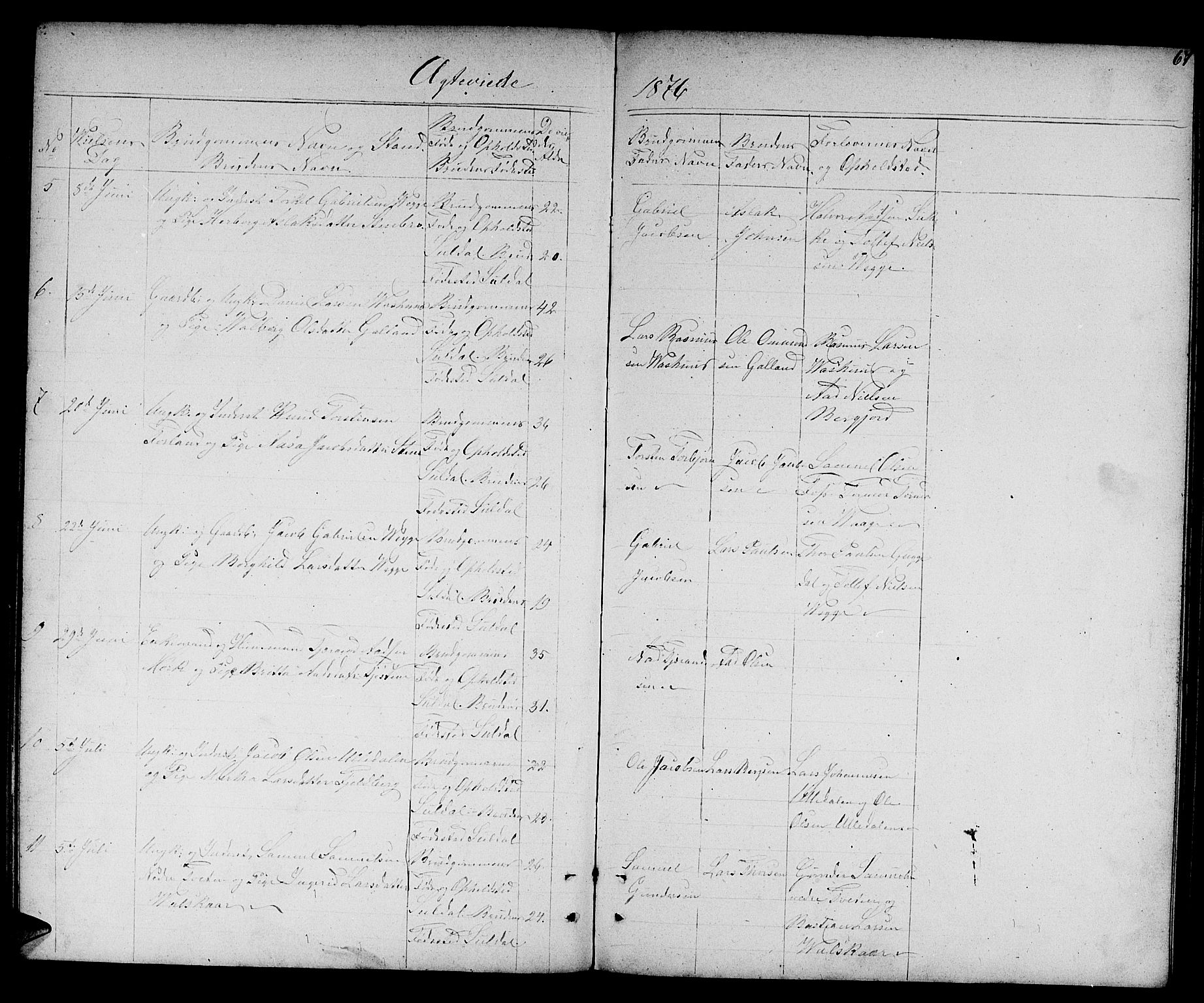 Suldal sokneprestkontor, SAST/A-101845/01/V/L0004: Parish register (copy) no. B 4, 1866-1885, p. 67