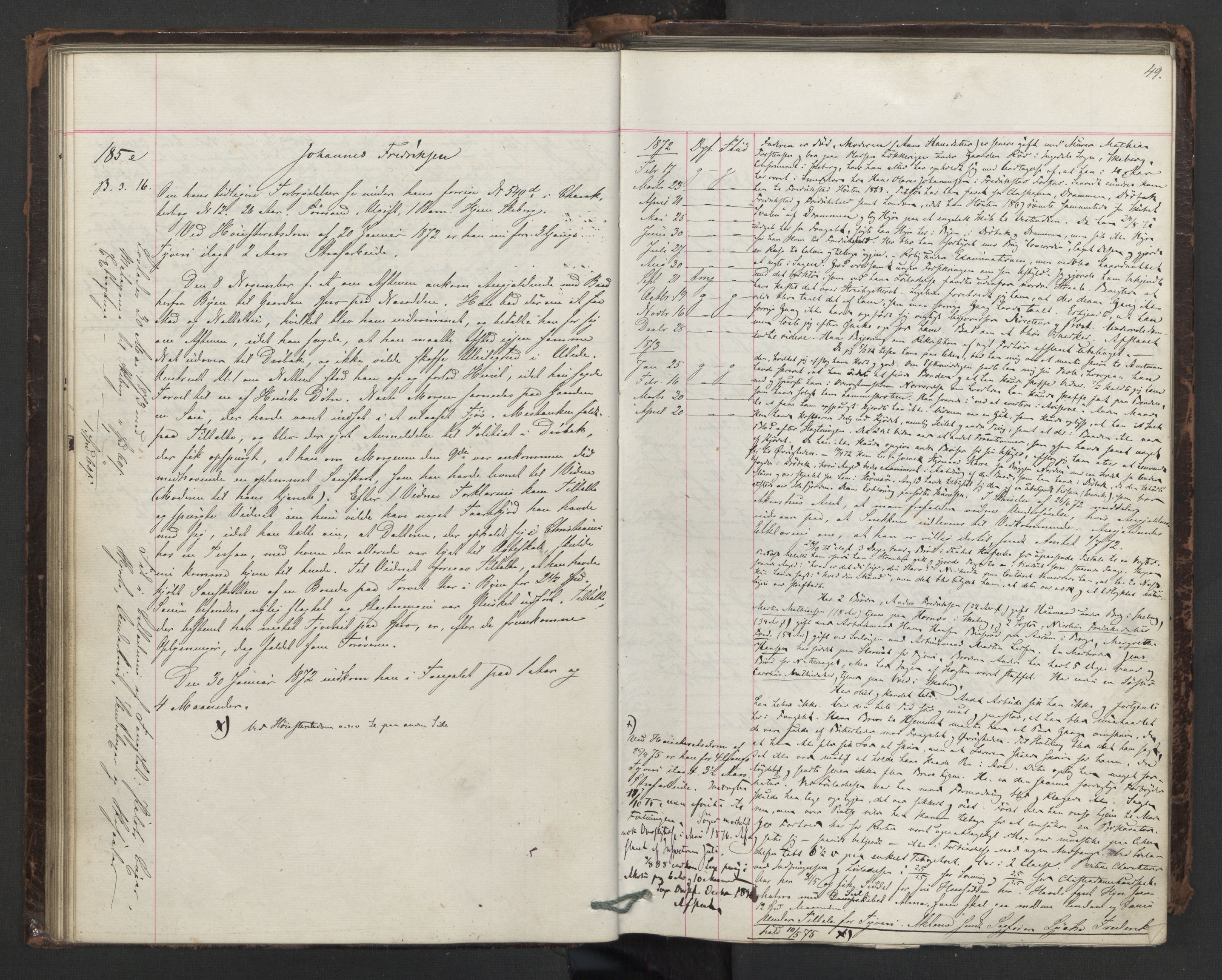 Botsfengslet, AV/RA-S-1539/D/Db/Dbb/L0014: 137e - 437e, 1871-1873, p. 49