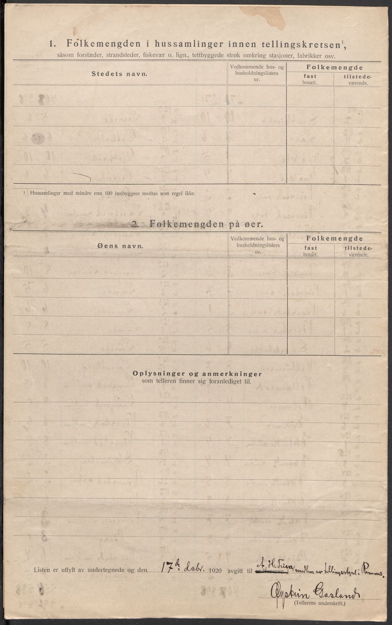 SAKO, 1920 census for Ramnes, 1920, p. 21
