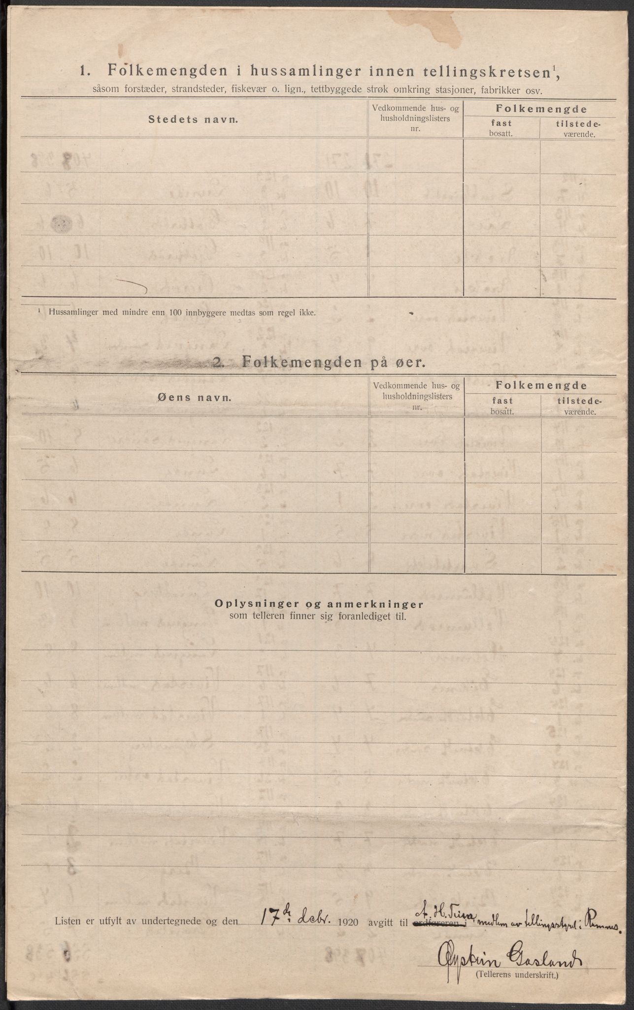 SAKO, 1920 census for Ramnes, 1920, p. 21