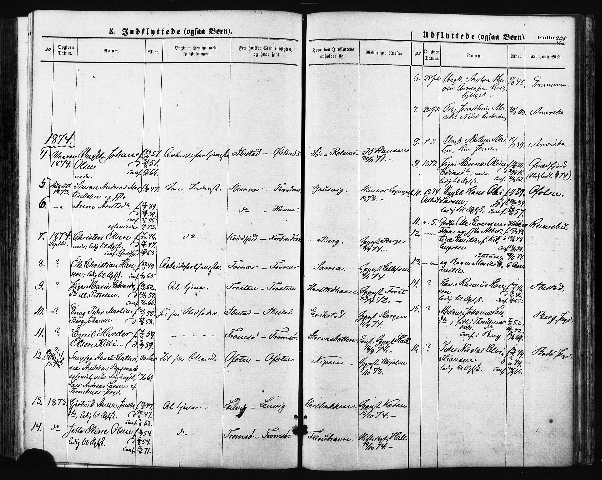 Trondenes sokneprestkontor, SATØ/S-1319/H/Ha/L0013kirke: Parish register (official) no. 13, 1870-1878, p. 295