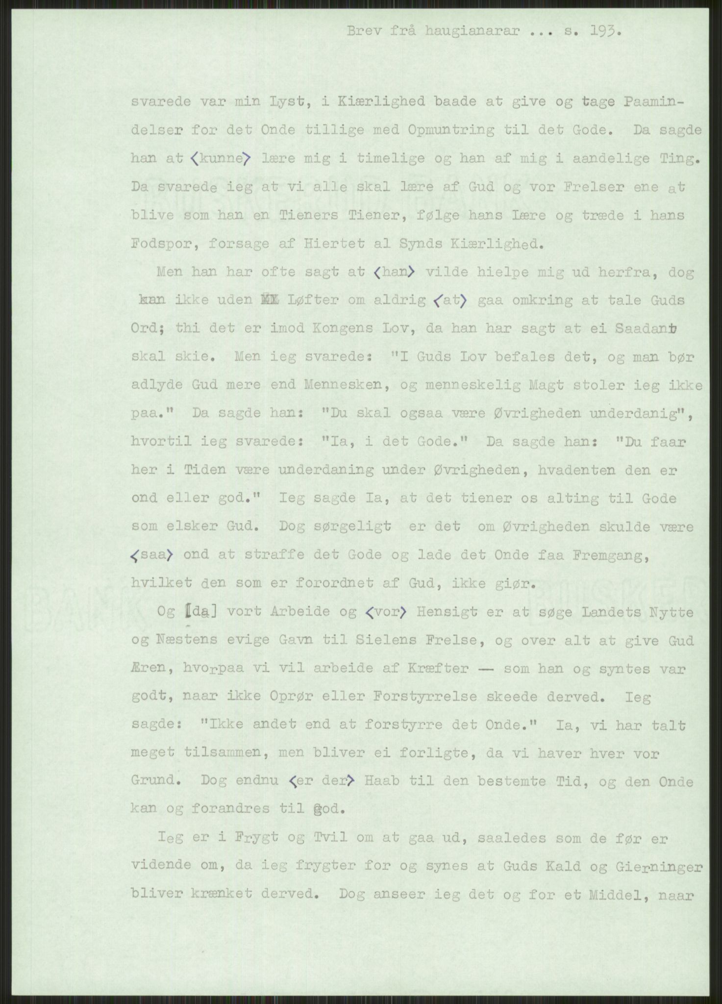 Samlinger til kildeutgivelse, Haugianerbrev, AV/RA-EA-6834/F/L0001: Haugianerbrev I: 1760-1804, 1760-1804, p. 193