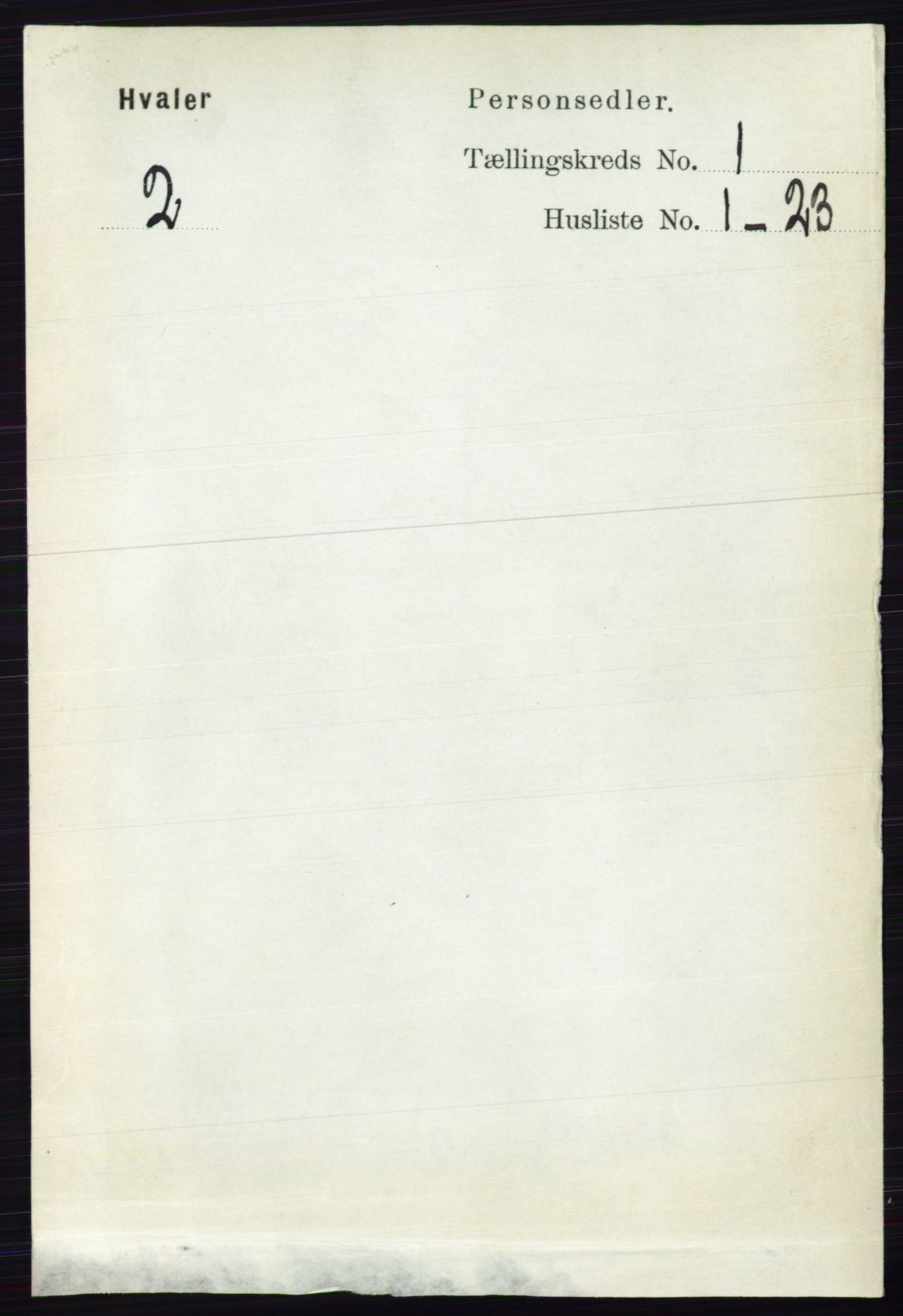 RA, 1891 census for 0111 Hvaler, 1891, p. 147