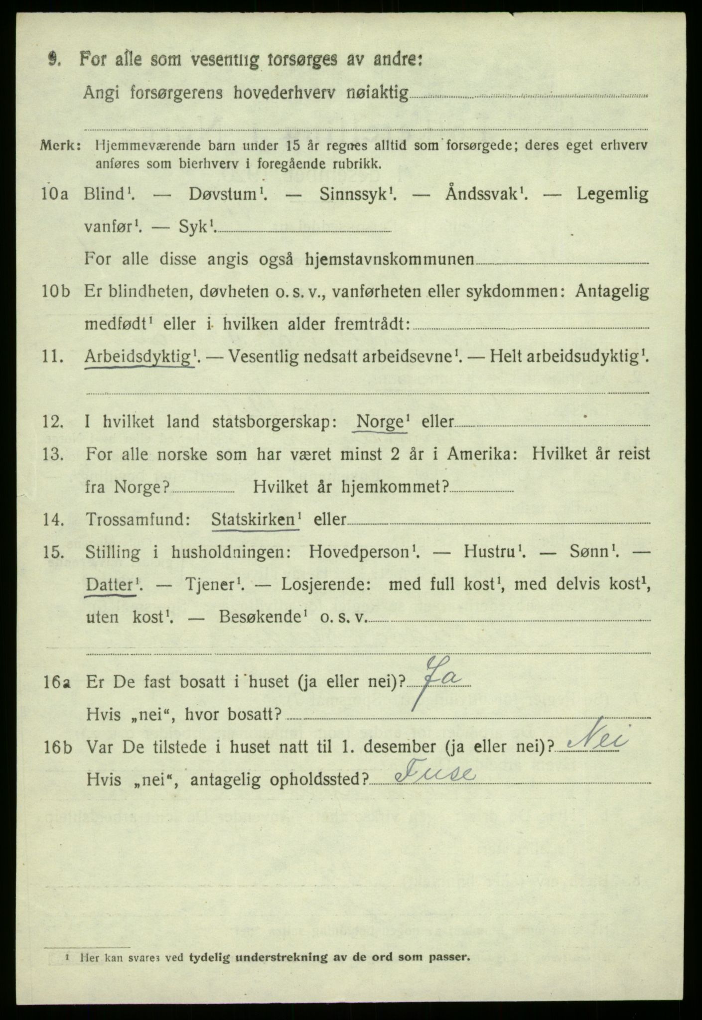 SAB, 1920 census for Samnanger, 1920, p. 2776