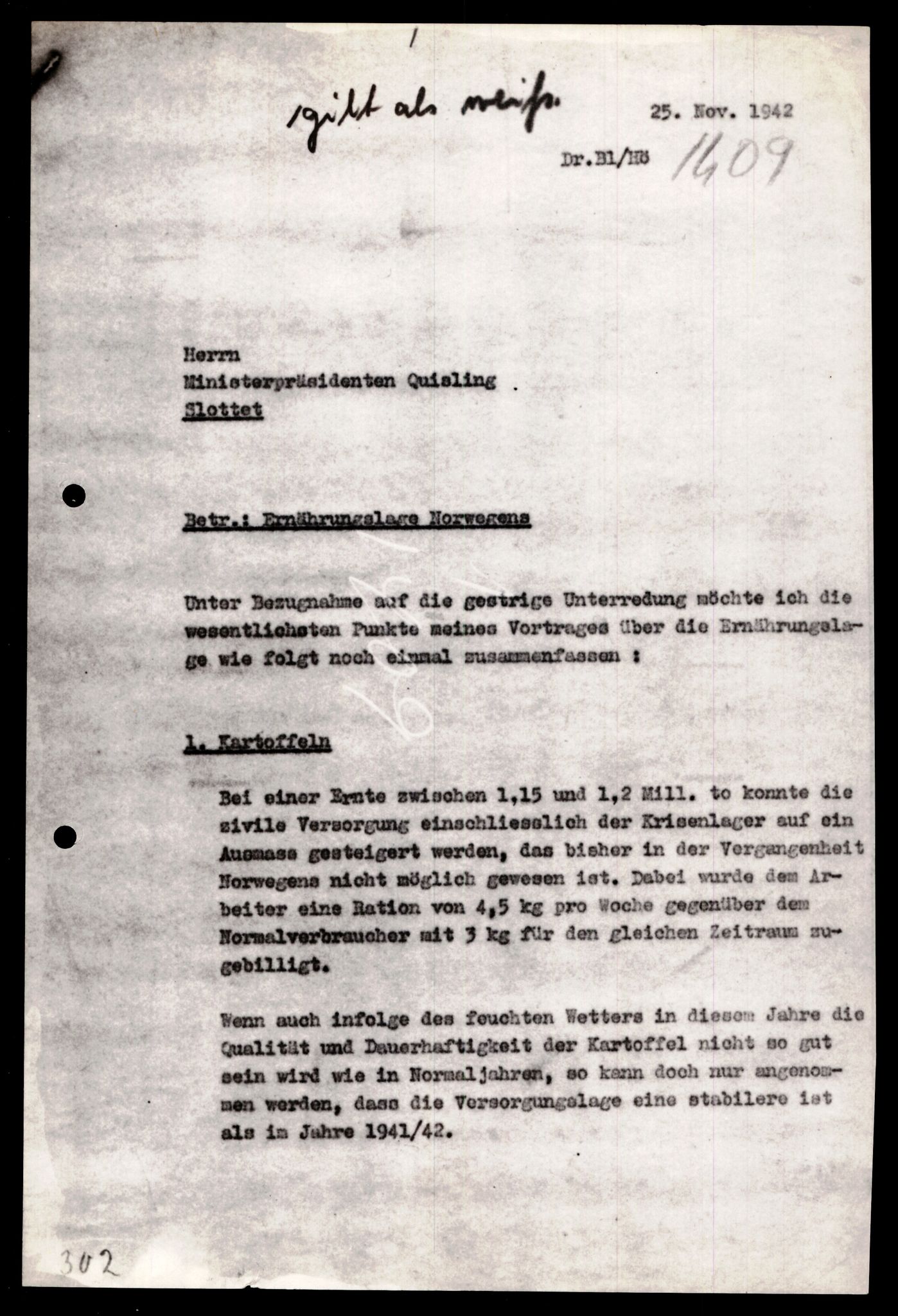 Forsvarets Overkommando. 2 kontor. Arkiv 11.4. Spredte tyske arkivsaker, AV/RA-RAFA-7031/D/Dar/Darb/L0002: Reichskommissariat, 1940-1945, p. 1144