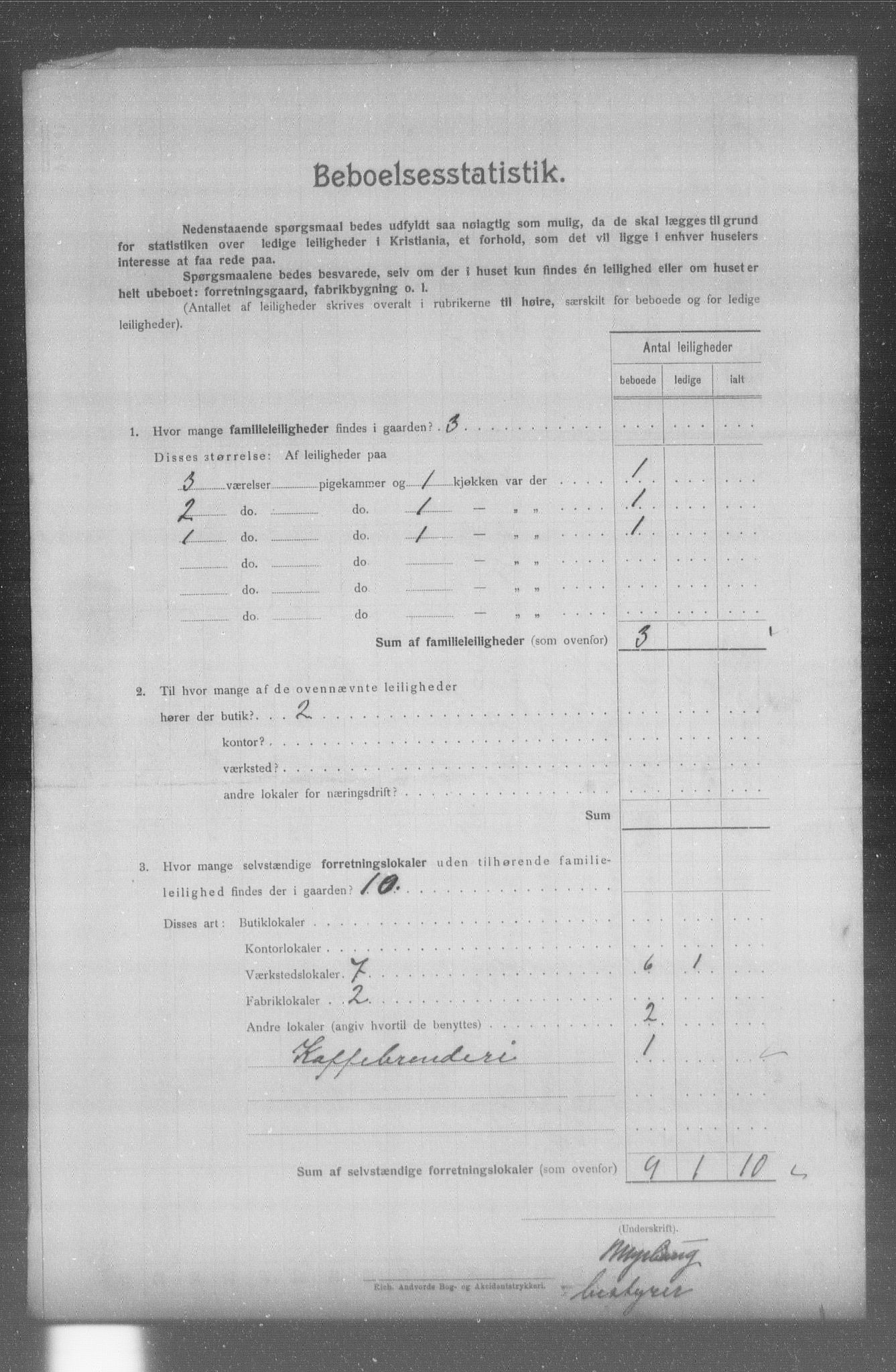 OBA, Municipal Census 1904 for Kristiania, 1904, p. 7047