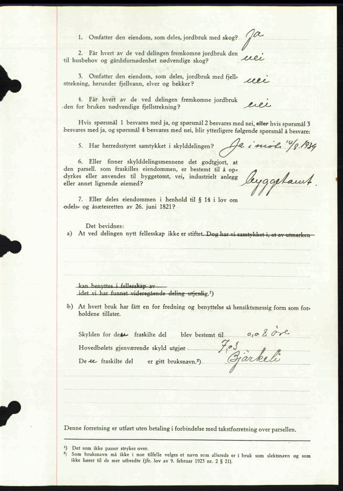 Toten tingrett, SAH/TING-006/H/Hb/Hbc/L0006: Mortgage book no. Hbc-06, 1939-1939, Diary no: : 2245/1939