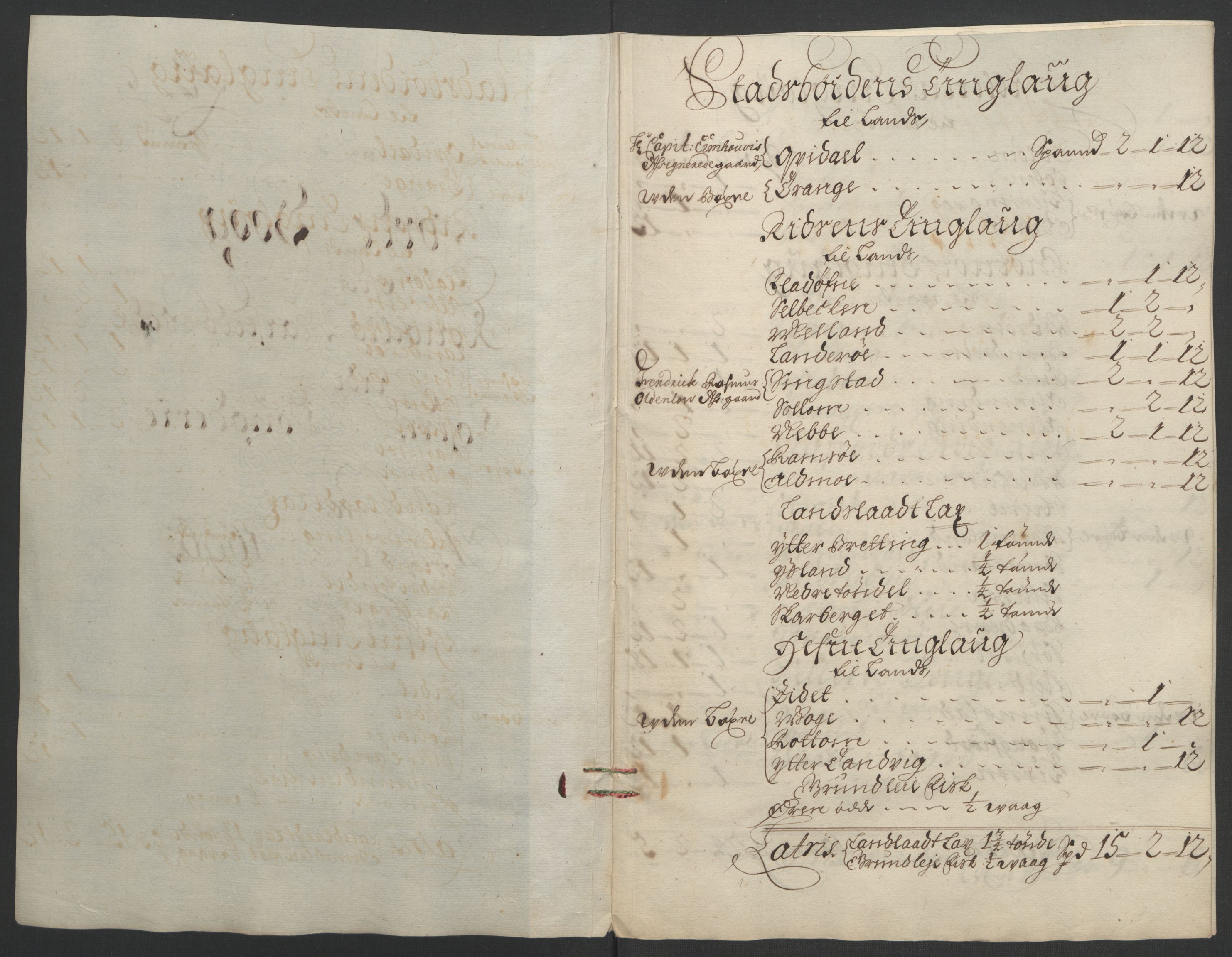 Rentekammeret inntil 1814, Reviderte regnskaper, Fogderegnskap, RA/EA-4092/R57/L3851: Fogderegnskap Fosen, 1695-1696, p. 254