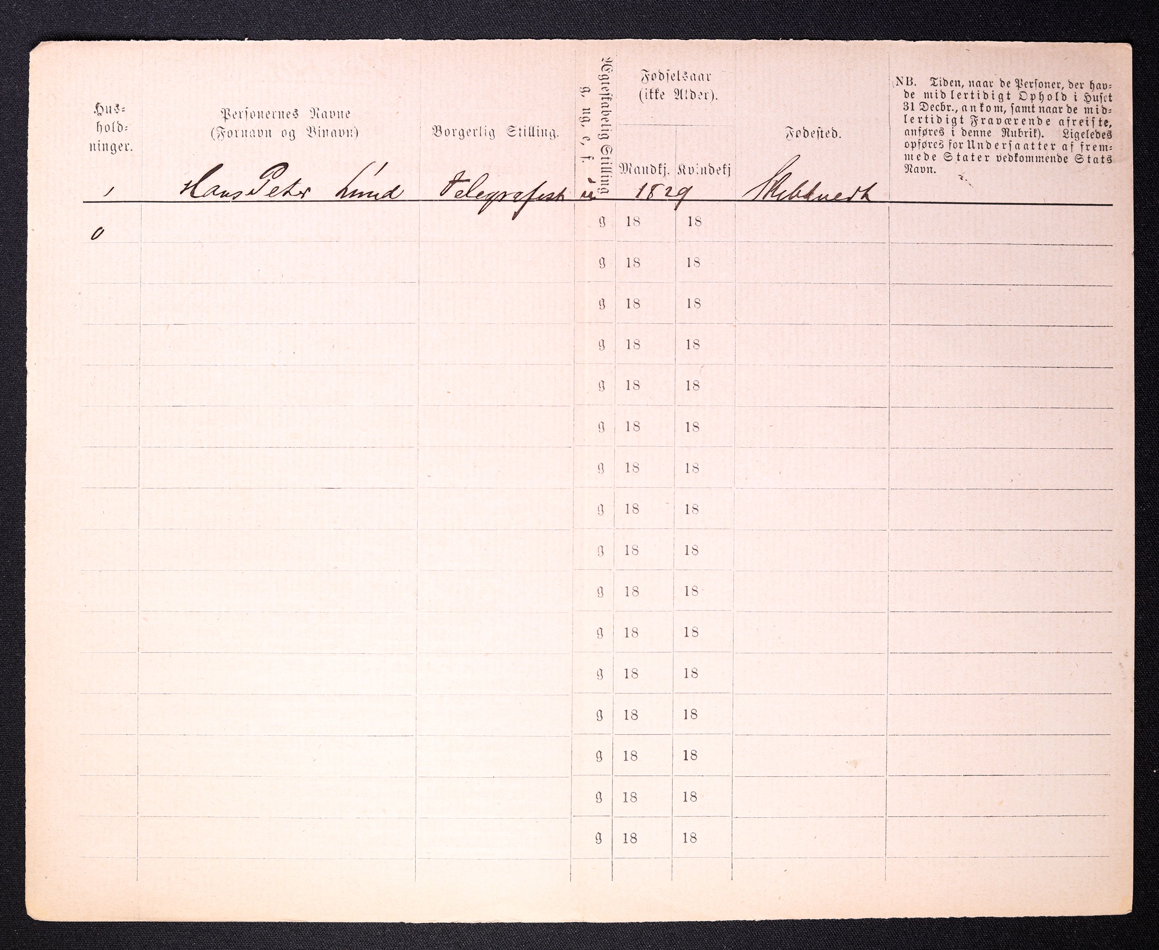 RA, 1870 census for 0103 Fredrikstad, 1870, p. 1034