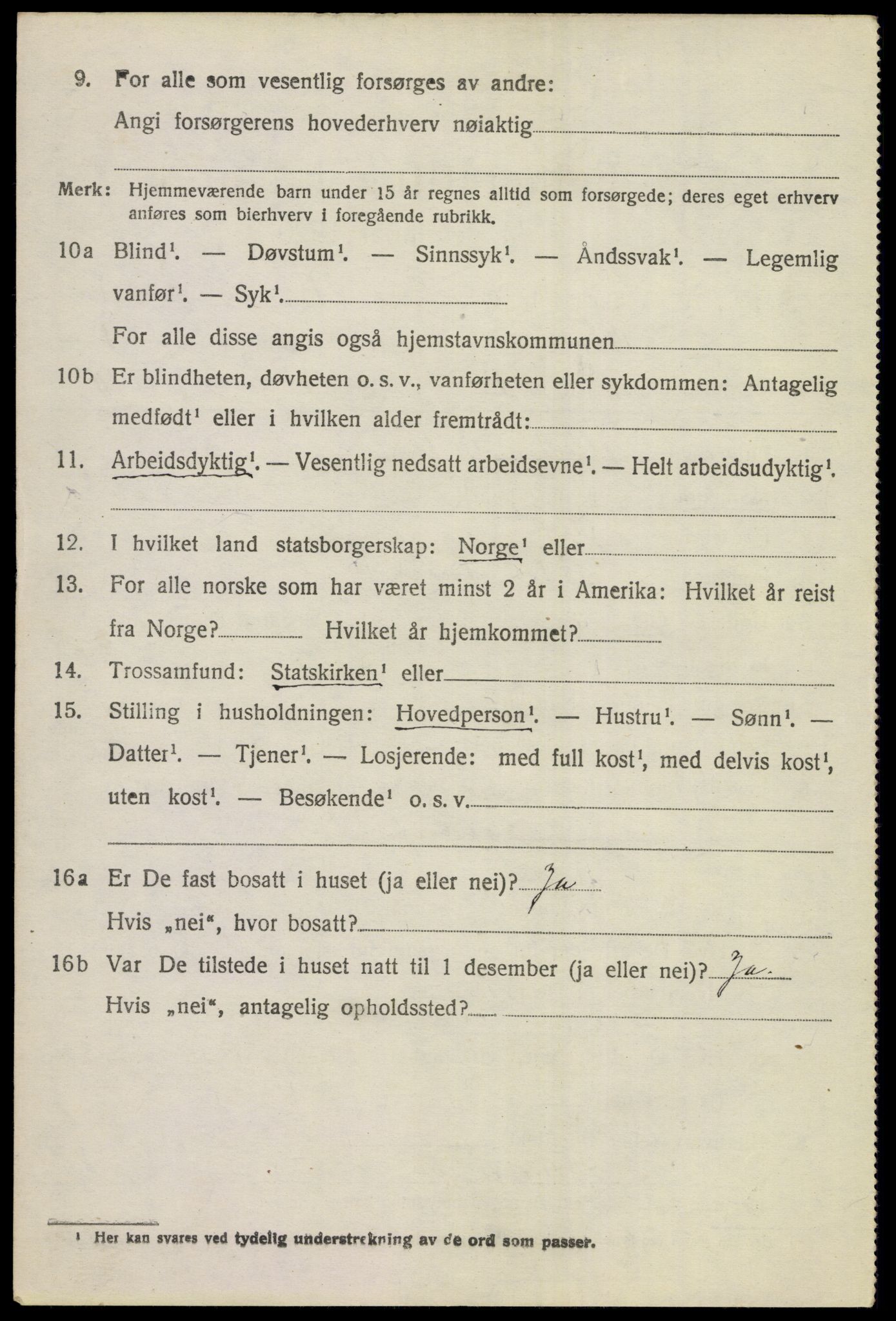 SAKO, 1920 census for Hole, 1920, p. 970