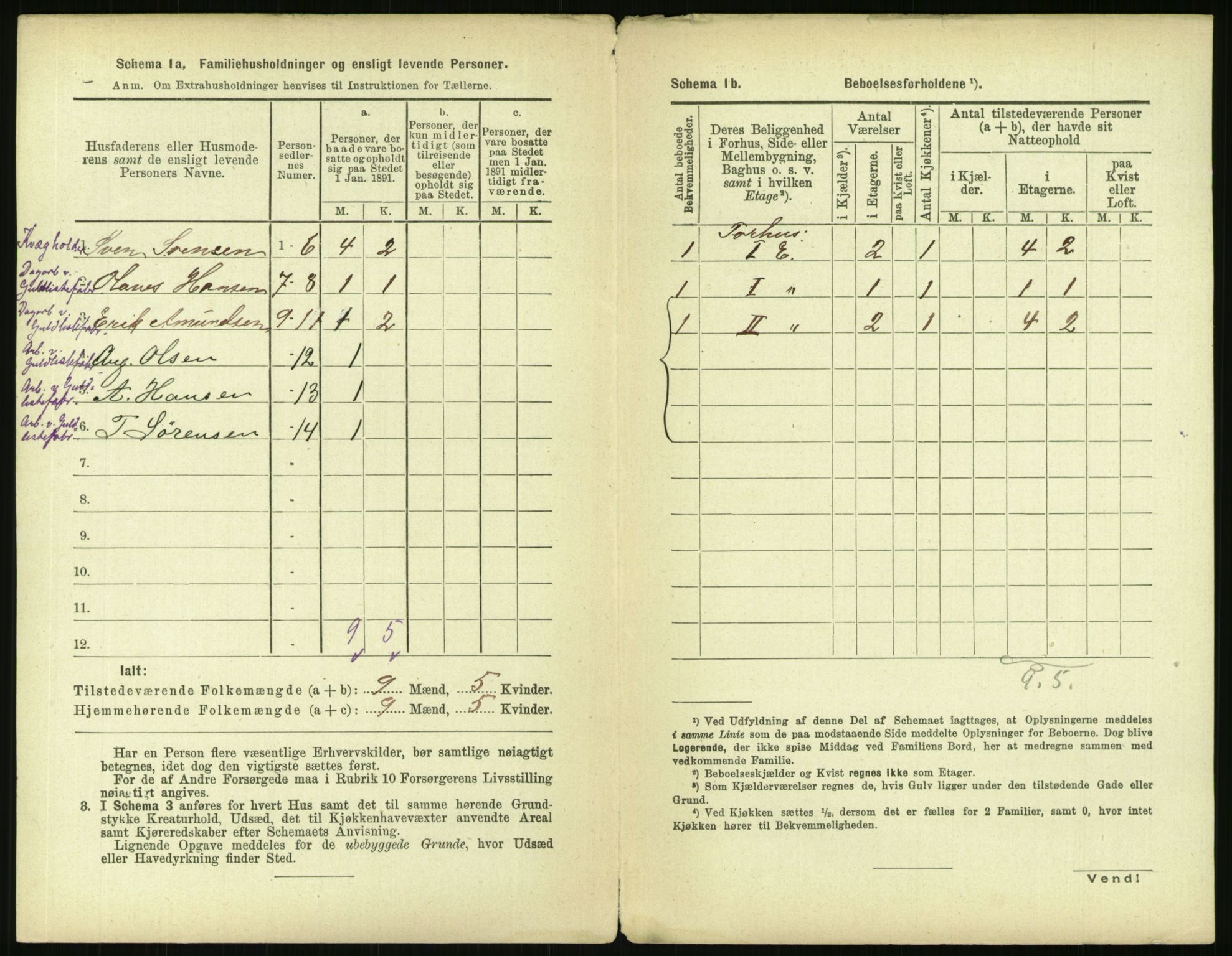 RA, 1891 census for 0301 Kristiania, 1891, p. 99601