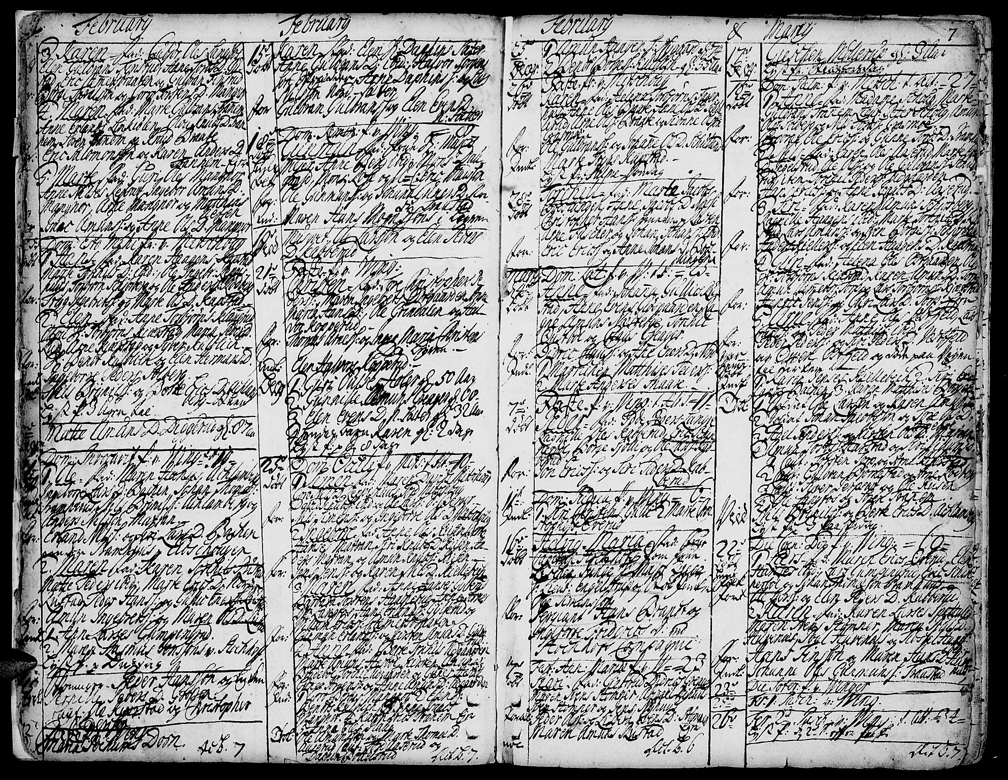 Vinger prestekontor, AV/SAH-PREST-024/H/Ha/Haa/L0002: Parish register (official) no. 2, 1730-1751, p. 7