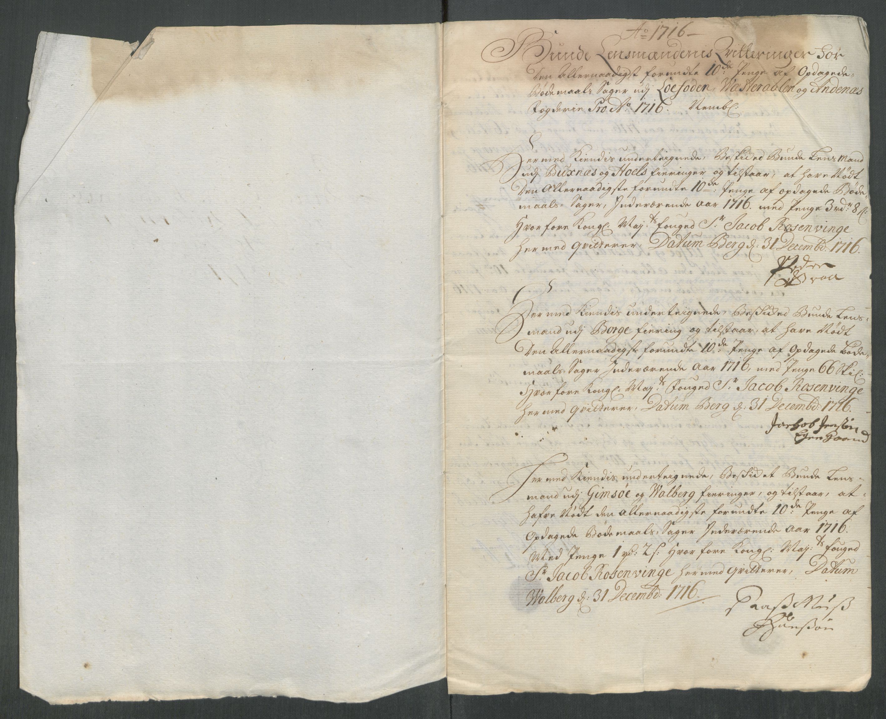 Rentekammeret inntil 1814, Reviderte regnskaper, Fogderegnskap, AV/RA-EA-4092/R67/L4682: Fogderegnskap Vesterålen, Andenes og Lofoten, 1716, p. 316