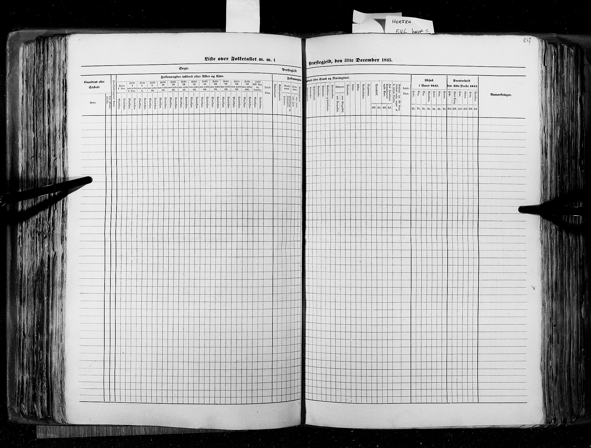 RA, Census 1845, vol. 8: Romsdal amt og Søndre Trondhjems amt, 1845, p. 257