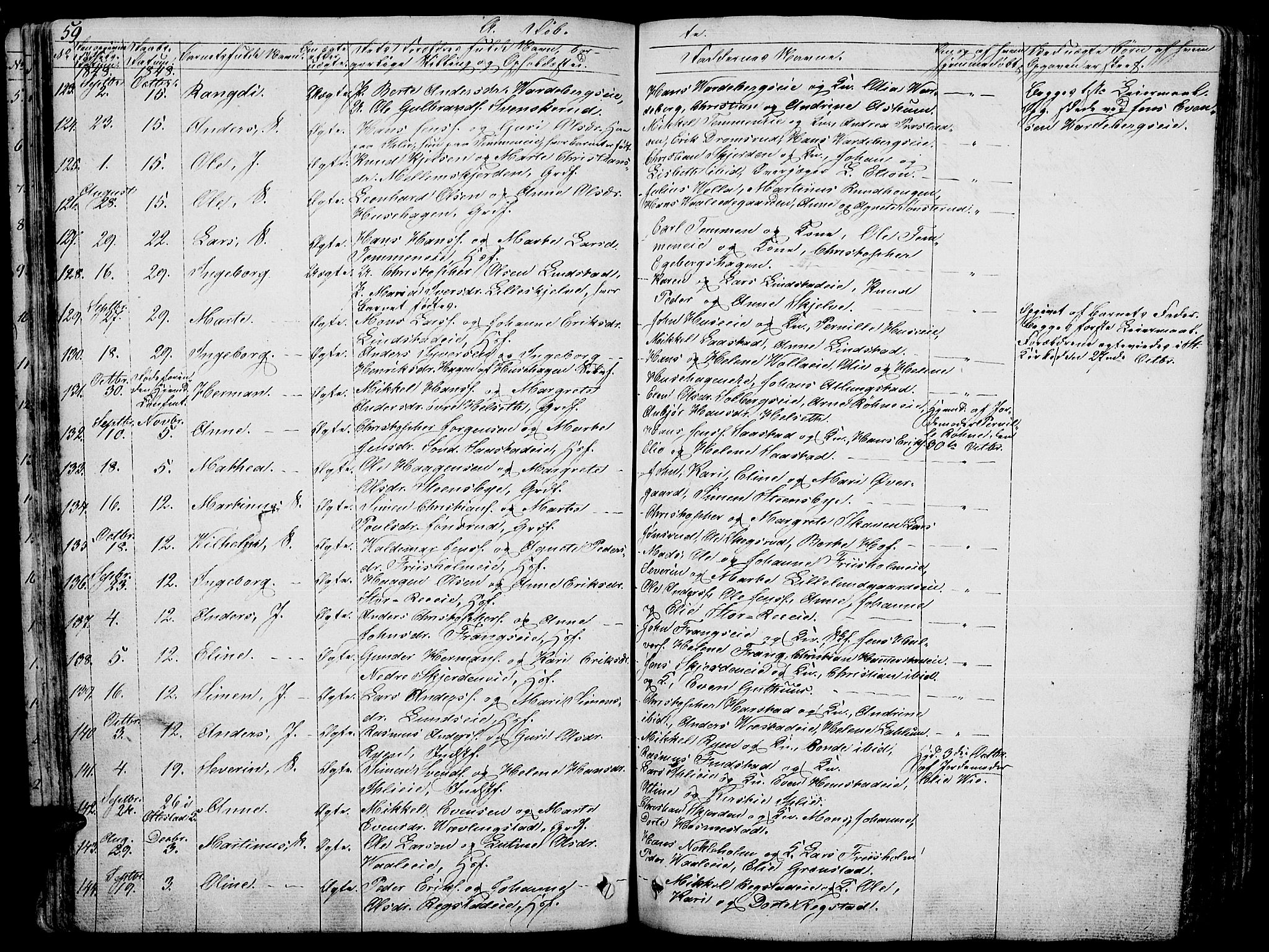 Stange prestekontor, AV/SAH-PREST-002/L/L0003: Parish register (copy) no. 3, 1840-1864, p. 59