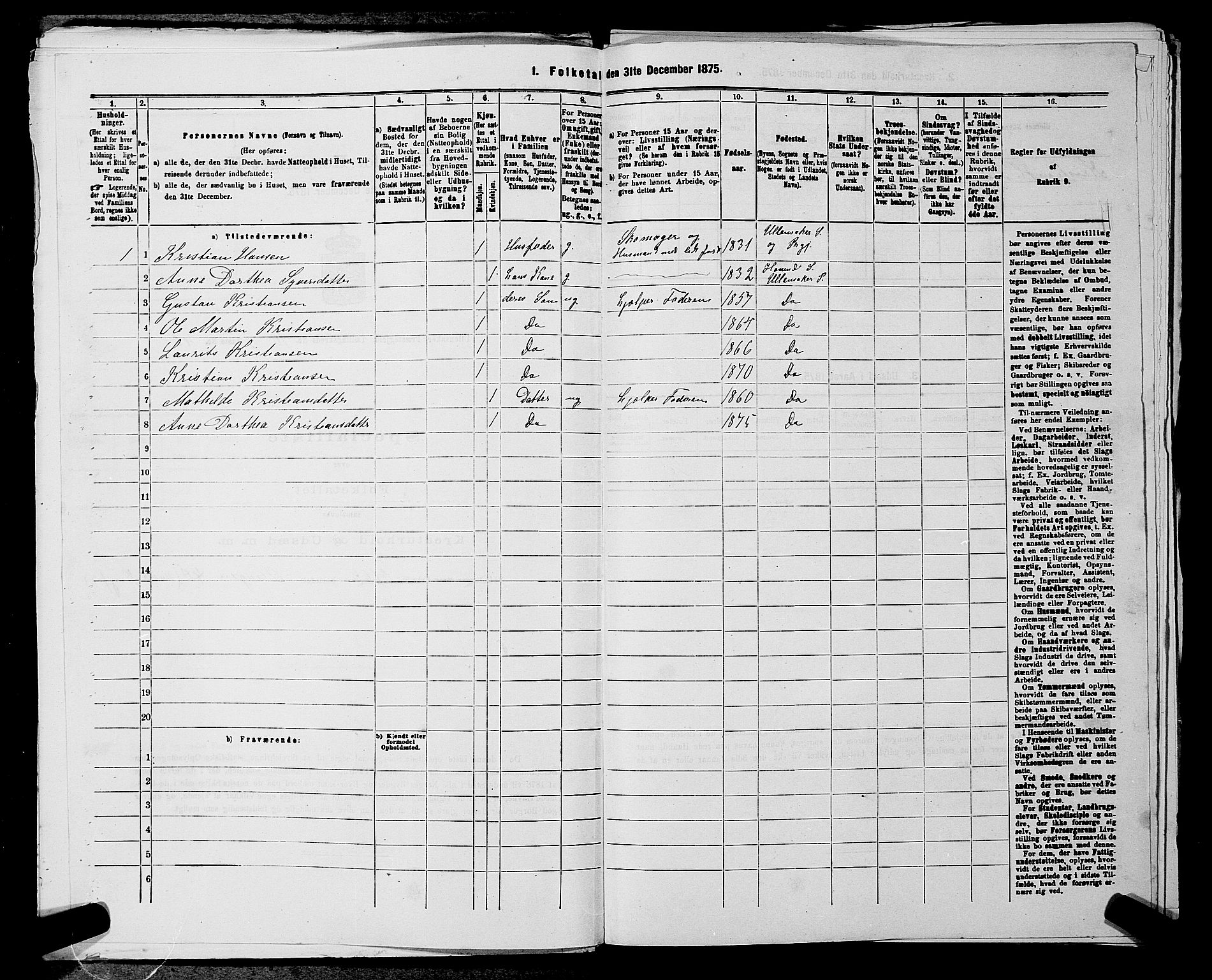 RA, 1875 census for 0235P Ullensaker, 1875, p. 1512