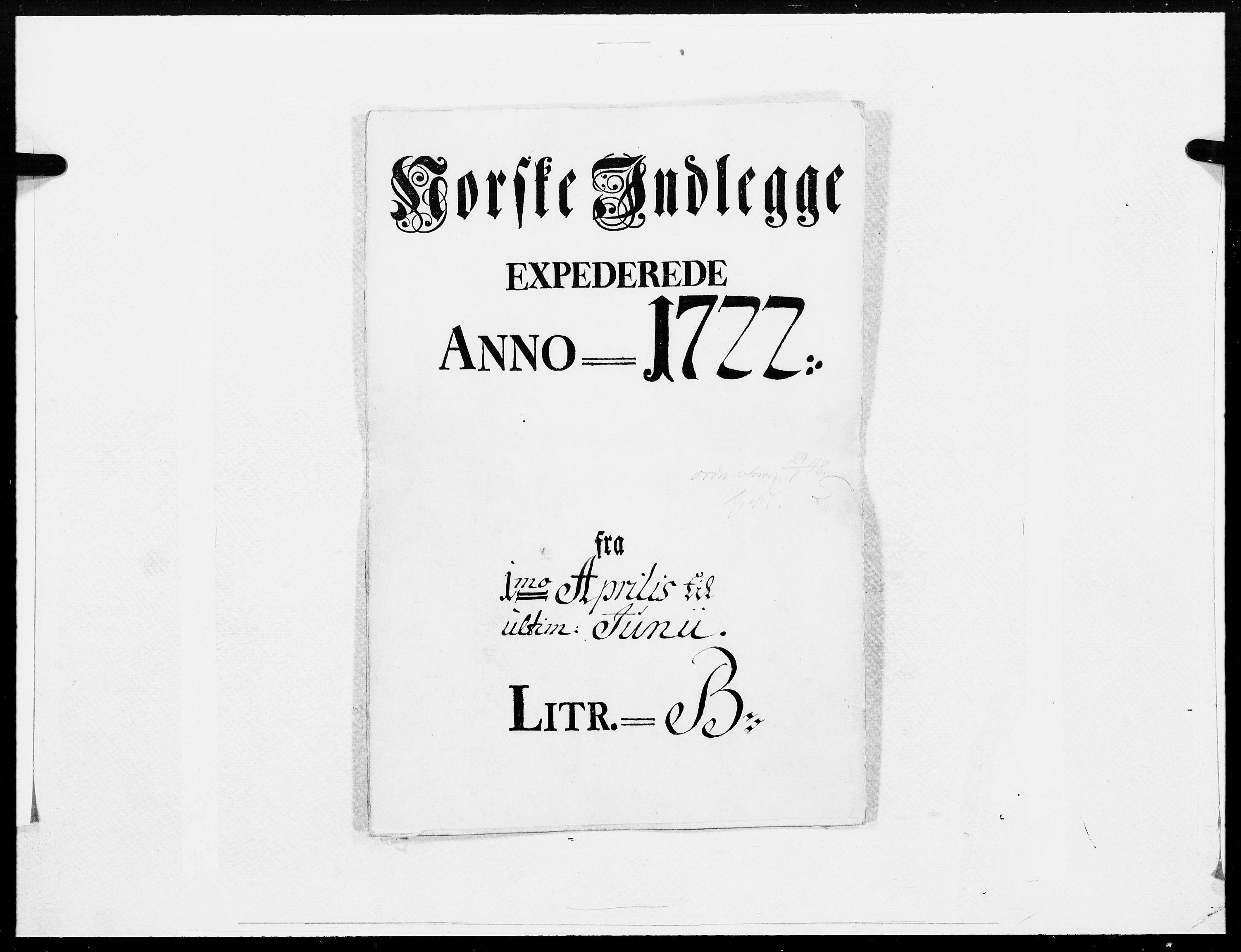 Danske Kanselli 1572-1799, AV/RA-EA-3023/F/Fc/Fcc/Fcca/L0090: Norske innlegg 1572-1799, 1722, p. 229