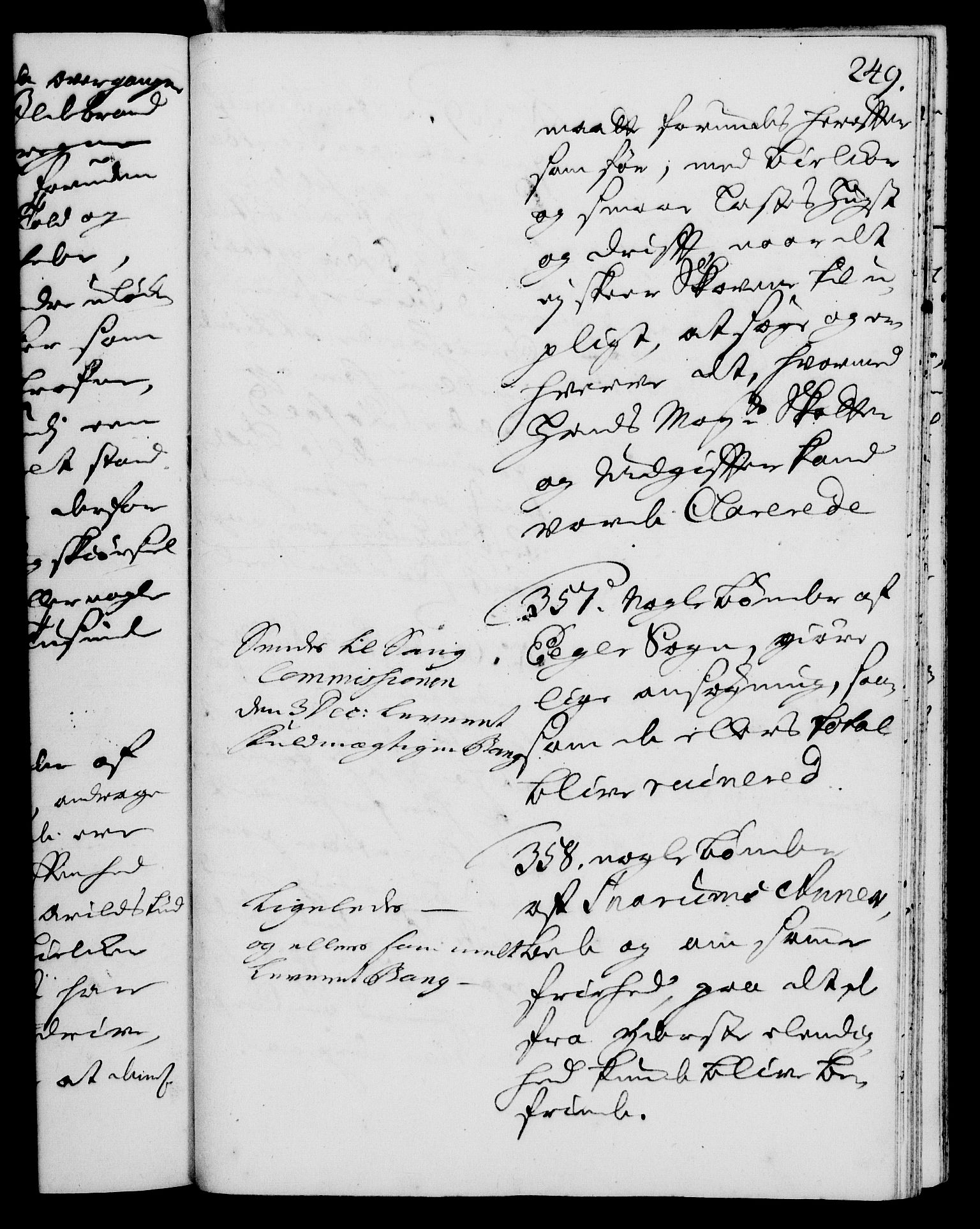 Rentekammeret, Kammerkanselliet, RA/EA-3111/G/Gh/Gha/L0009: Norsk ekstraktmemorialprotokoll (merket RK 53.54), 1726-1728, p. 249