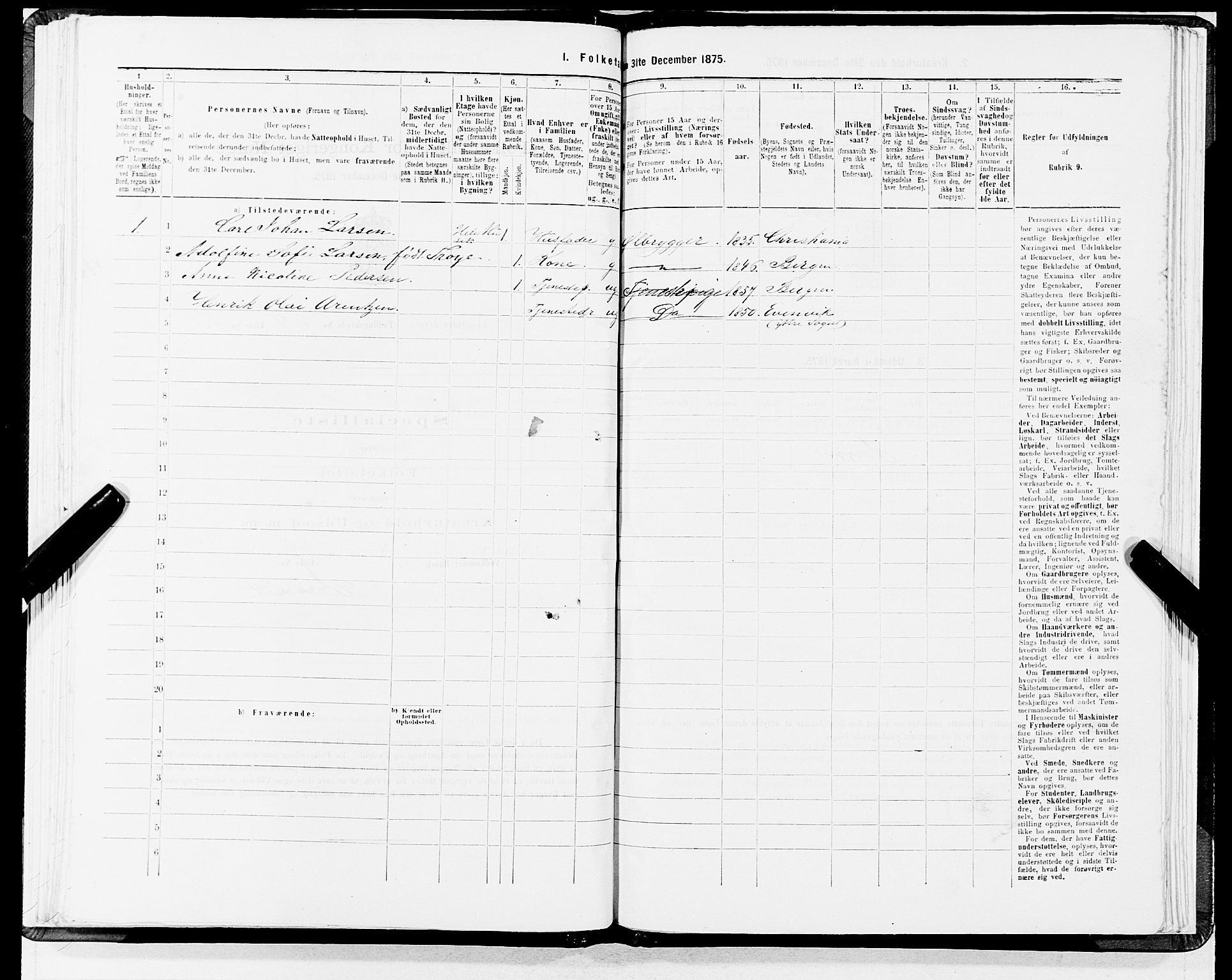 SAB, 1875 census for 1301 Bergen, 1875, p. 4522