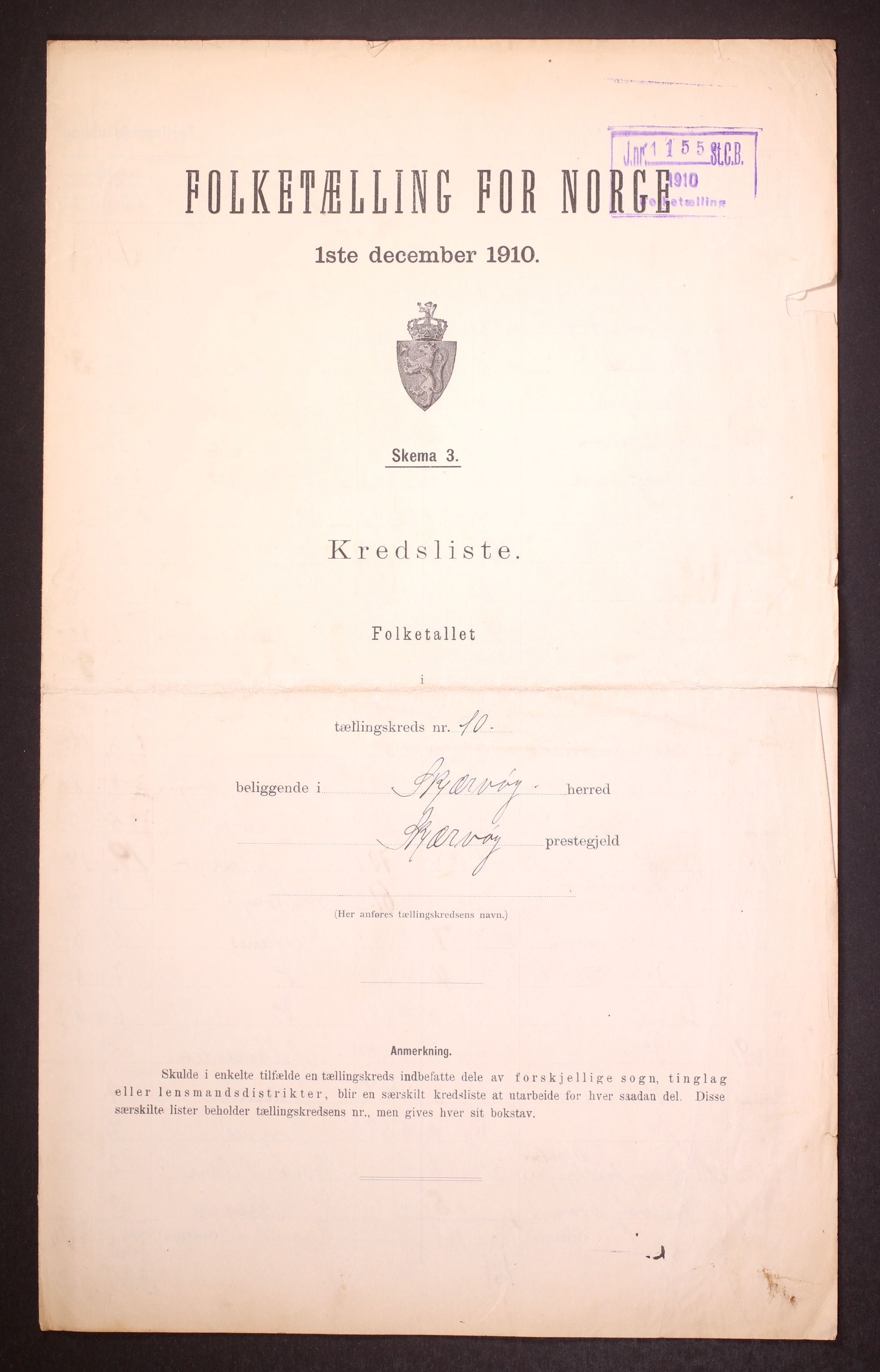 RA, 1910 census for Skjervøy, 1910, p. 31