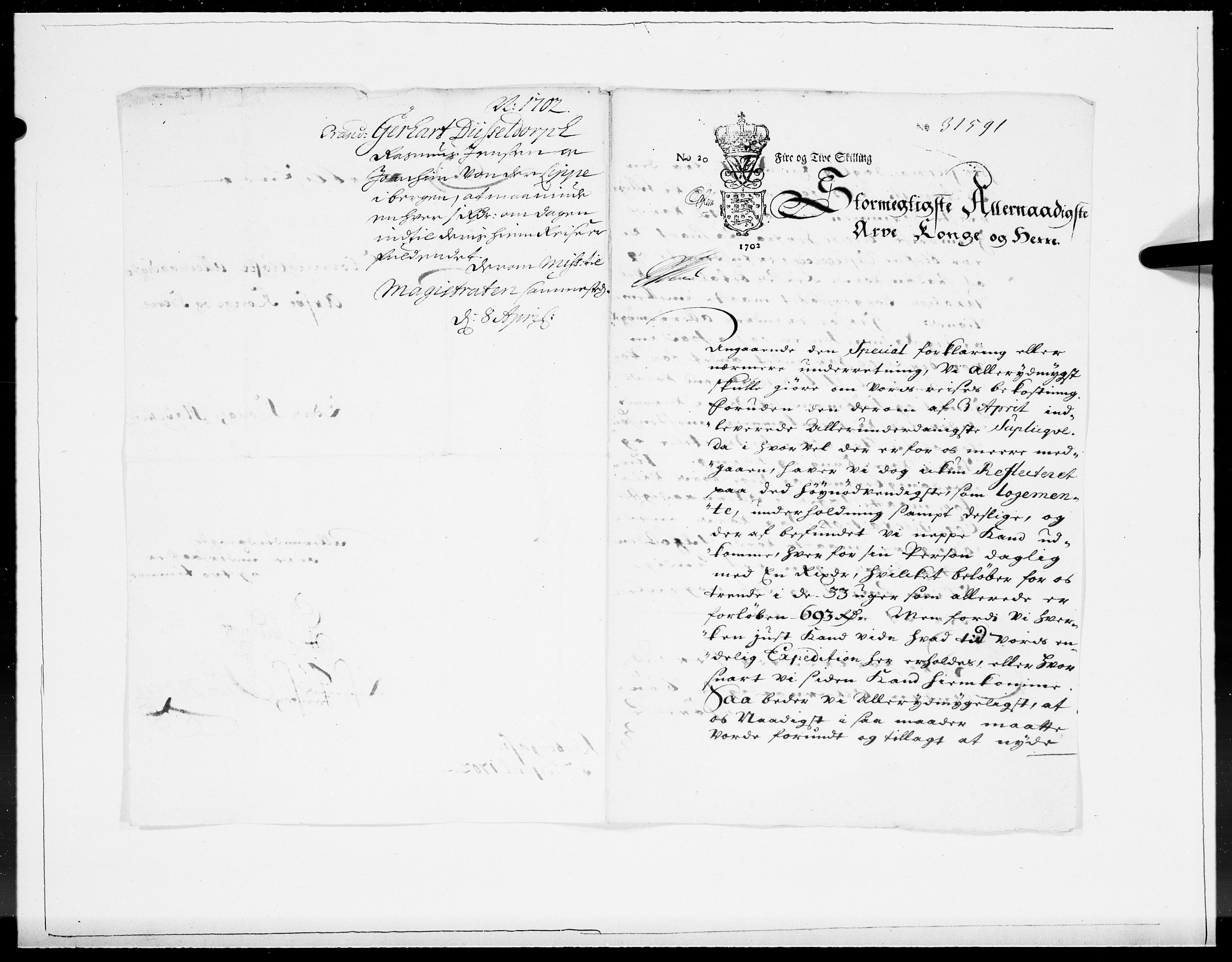 Danske Kanselli 1572-1799, AV/RA-EA-3023/F/Fc/Fcc/Fcca/L0053: Norske innlegg 1572-1799, 1702, p. 50