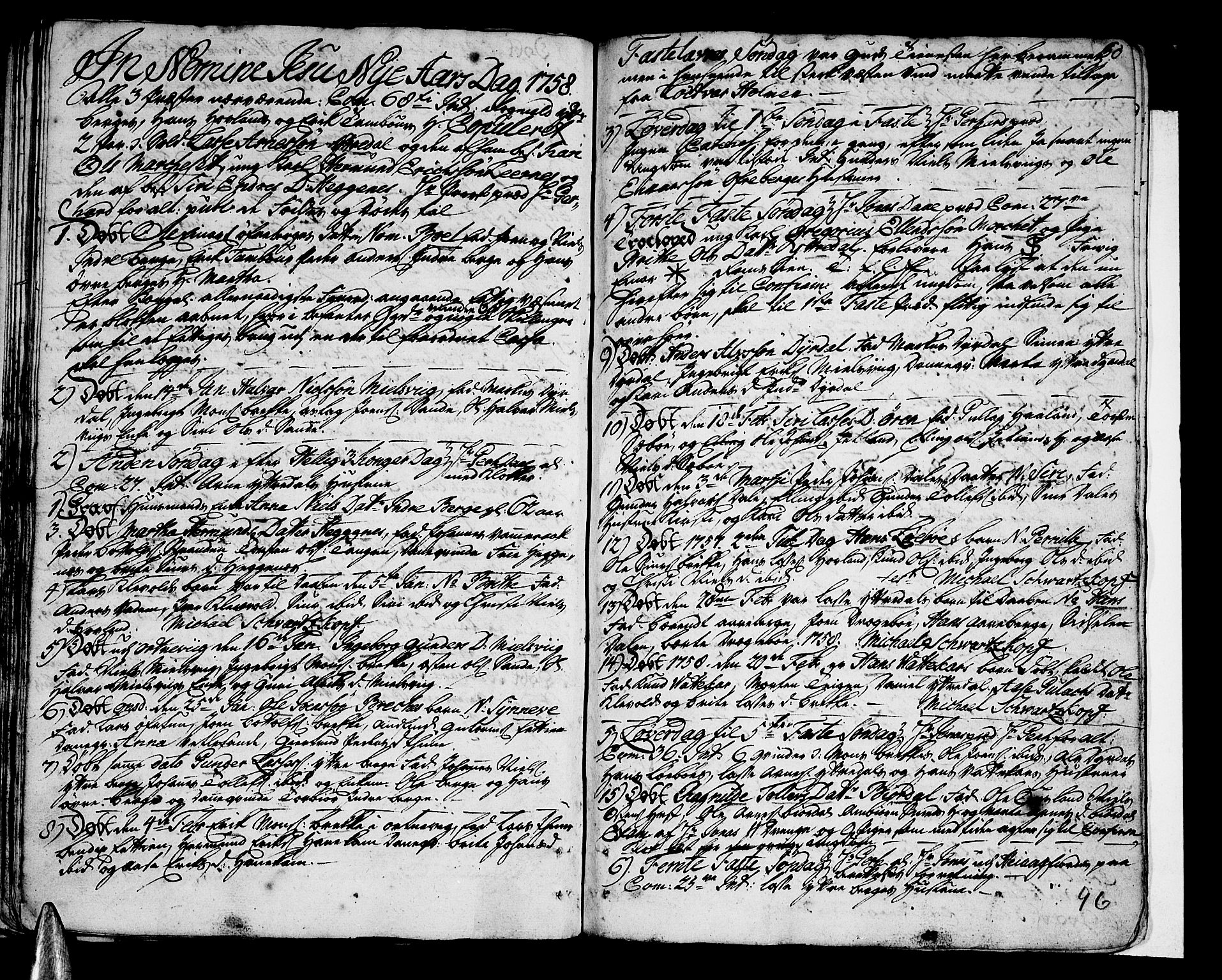 Vik sokneprestembete, SAB/A-81501: Parish register (official) no. A 3 /3, 1755-1771, p. 96