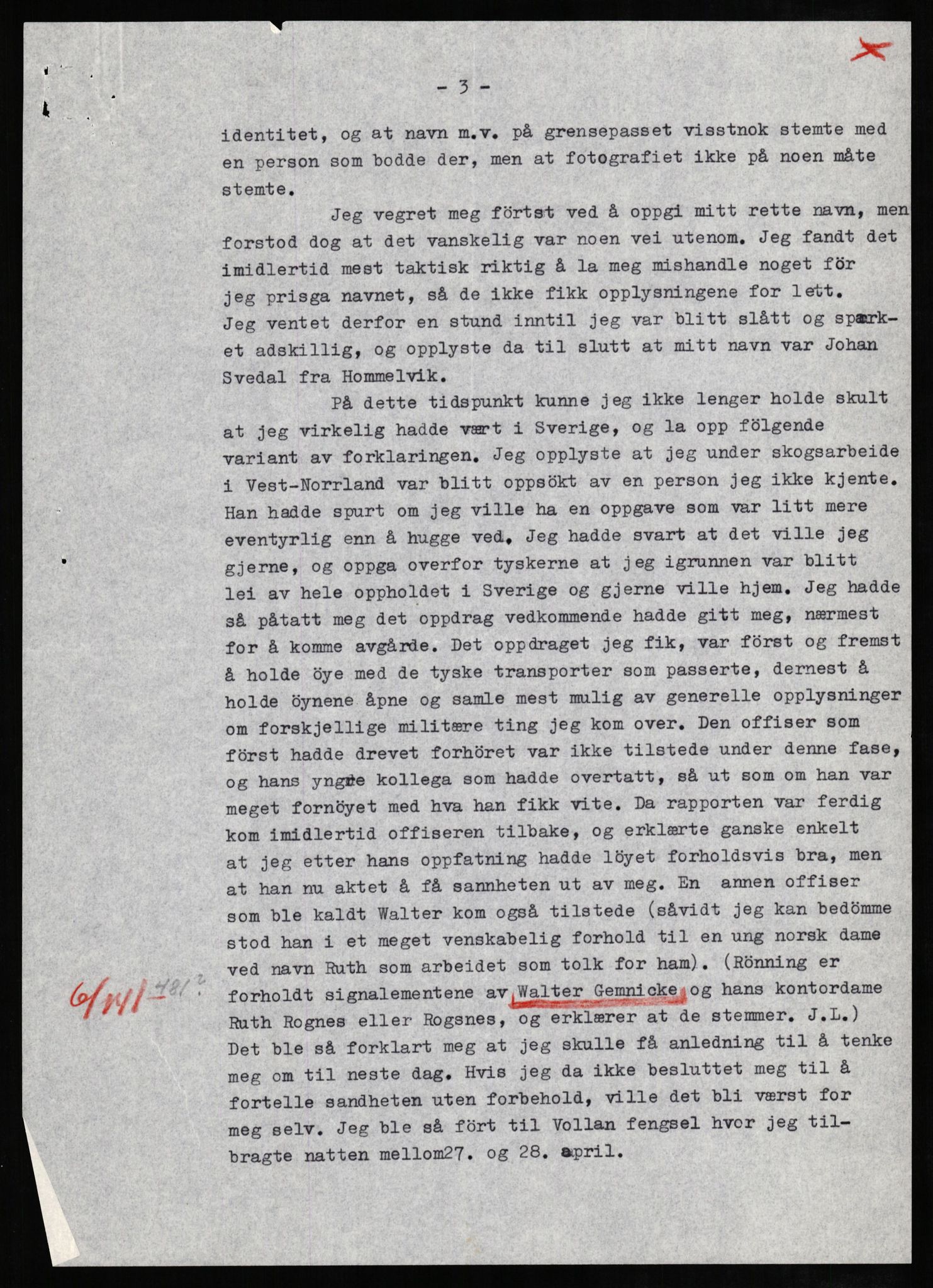 Forsvaret, Forsvarets overkommando II, AV/RA-RAFA-3915/D/Db/L0009: CI Questionaires. Tyske okkupasjonsstyrker i Norge. Tyskere., 1945-1946, p. 368