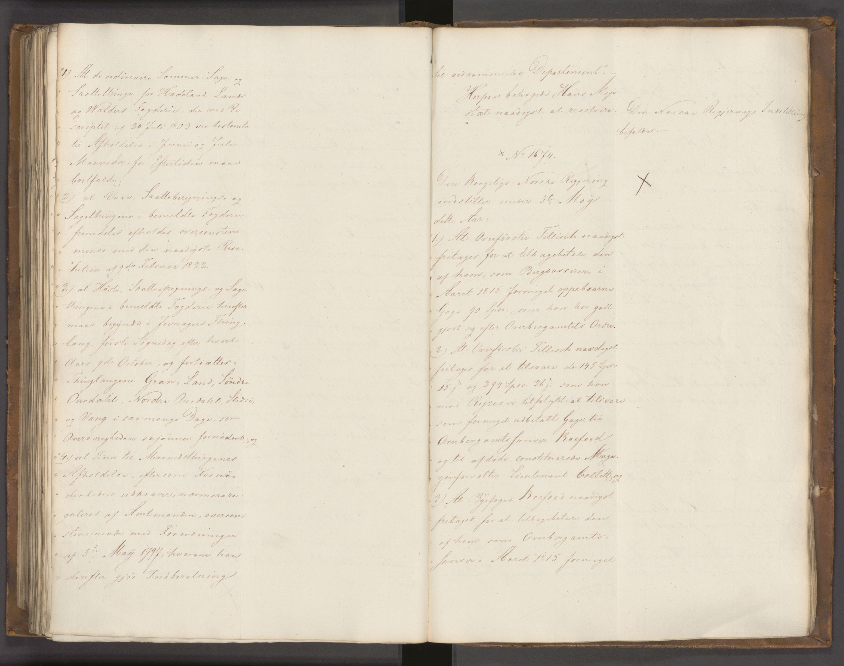 Statsrådssekretariatet, AV/RA-S-1001/A/Ab/L0022: Kgl. res. nr. 1210-1721, 1. halvår, 1826