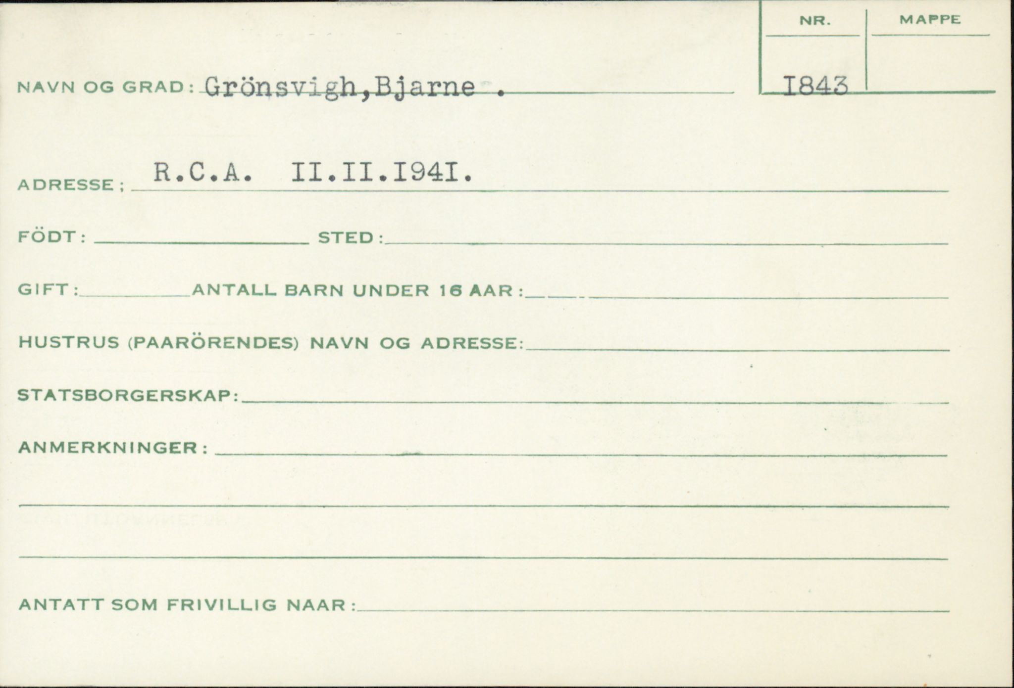 Forsvaret, Forsvarets overkommando/Luftforsvarsstaben, AV/RA-RAFA-4079/P/Pa/L0013: Personellmapper, 1905, p. 125