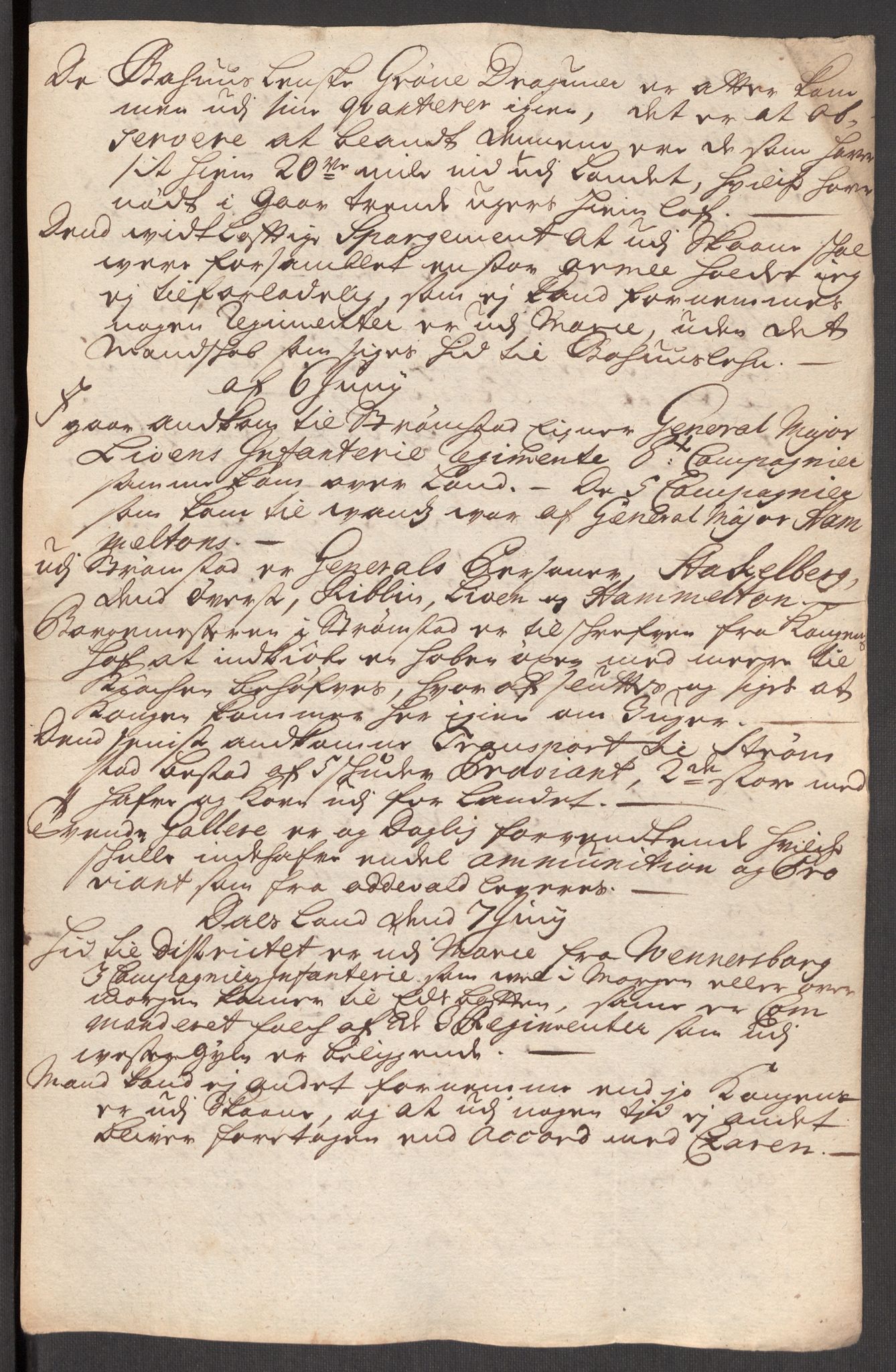 Kommanderende general (KG I) med Det norske krigsdirektorium, AV/RA-EA-5419/E/Eb/L0012: Kunnskap om fienden, kronologisk ordnet, 1718-1719, p. 15