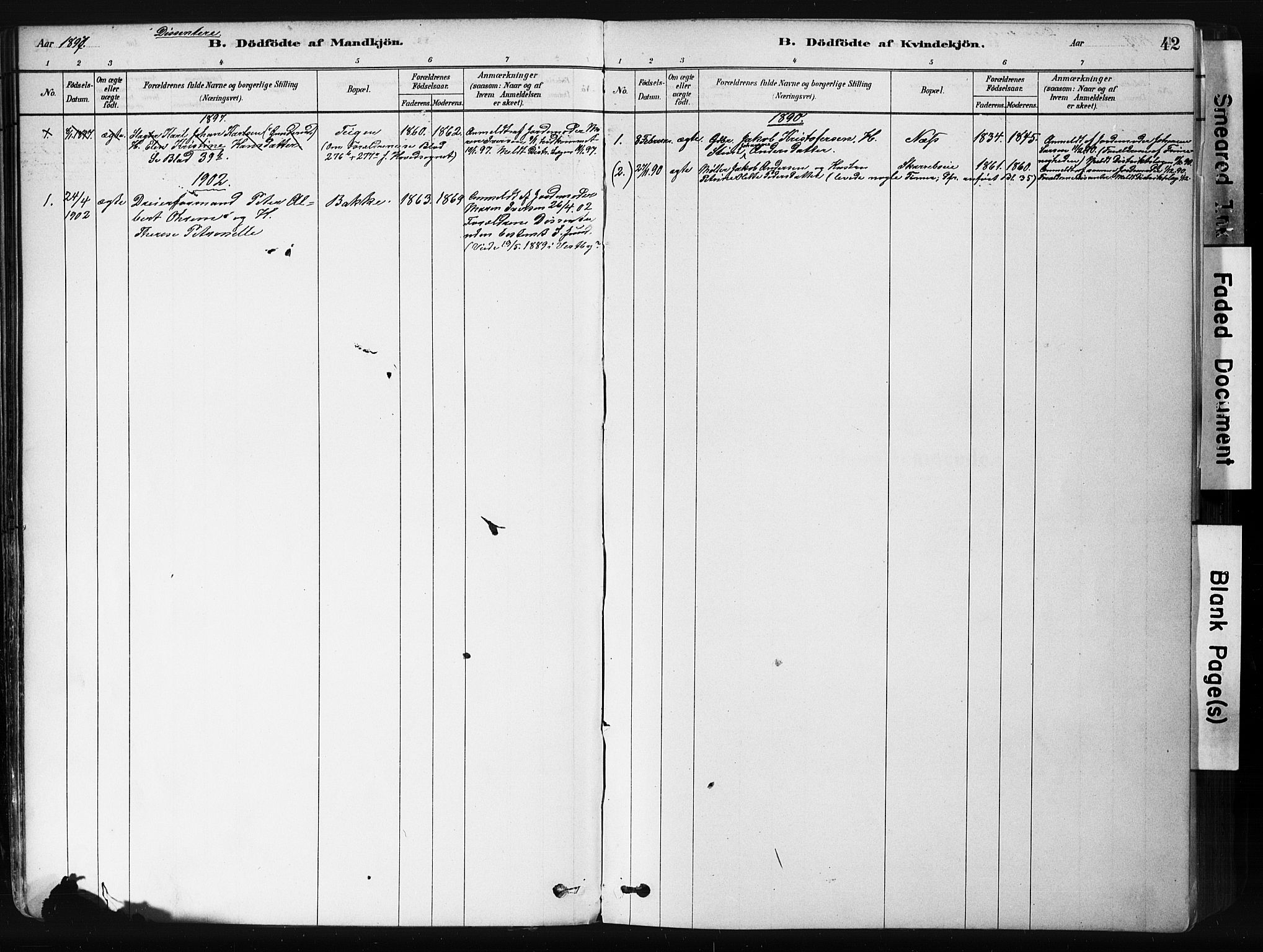 Botne kirkebøker, SAKO/A-340/F/Fb/L0001: Parish register (official) no. II 1, 1878-1902, p. 42