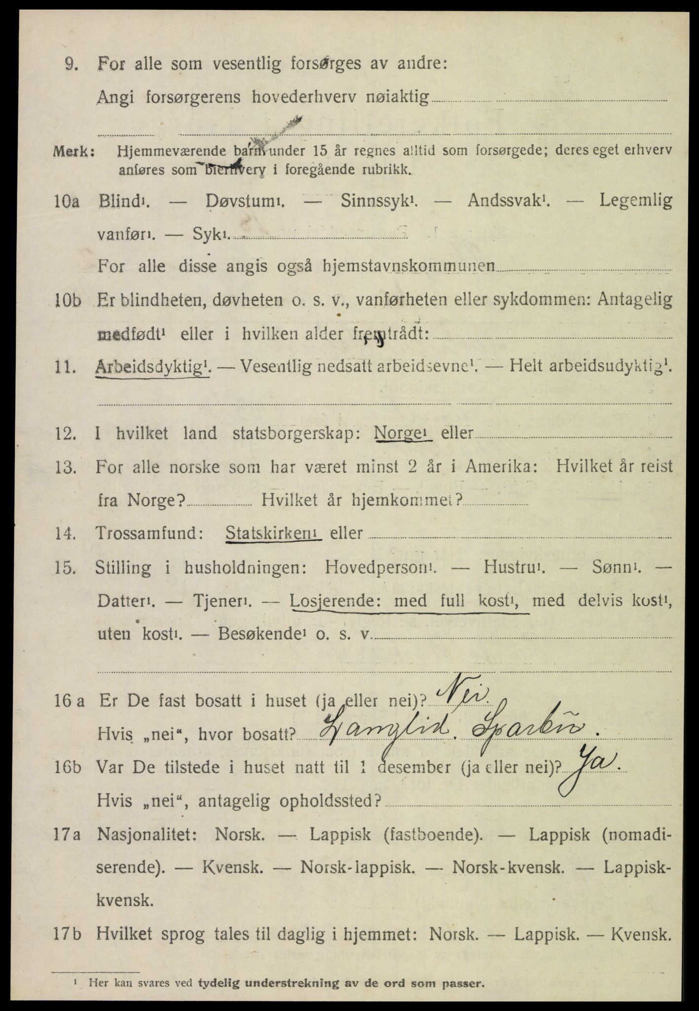 SAT, 1920 census for Skogn, 1920, p. 3682