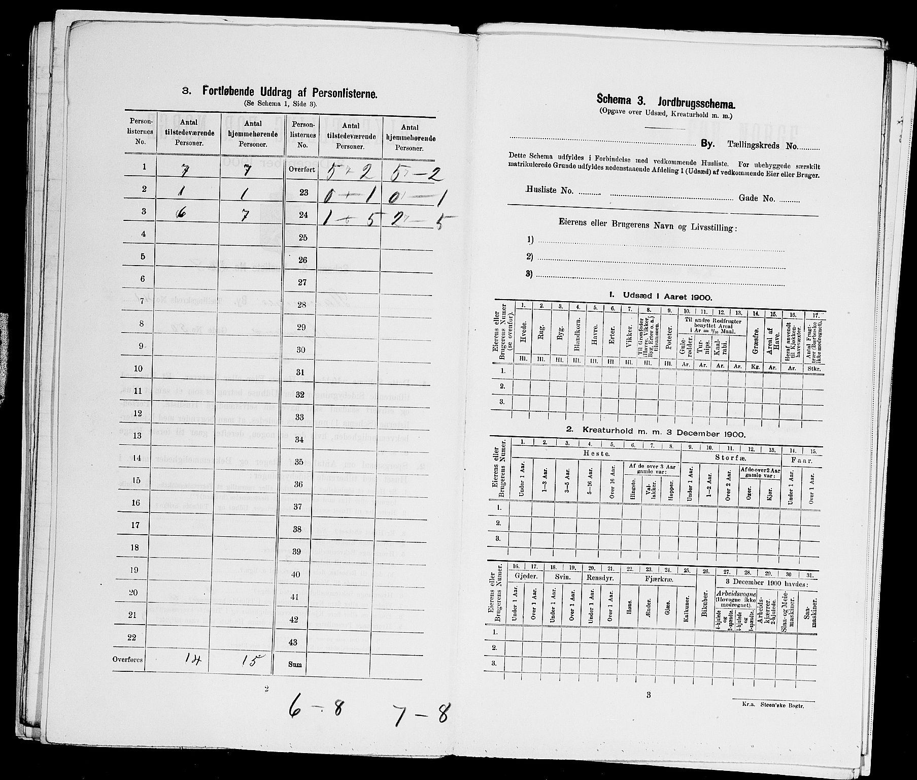 SAST, 1900 census for Stavanger, 1900, p. 14803