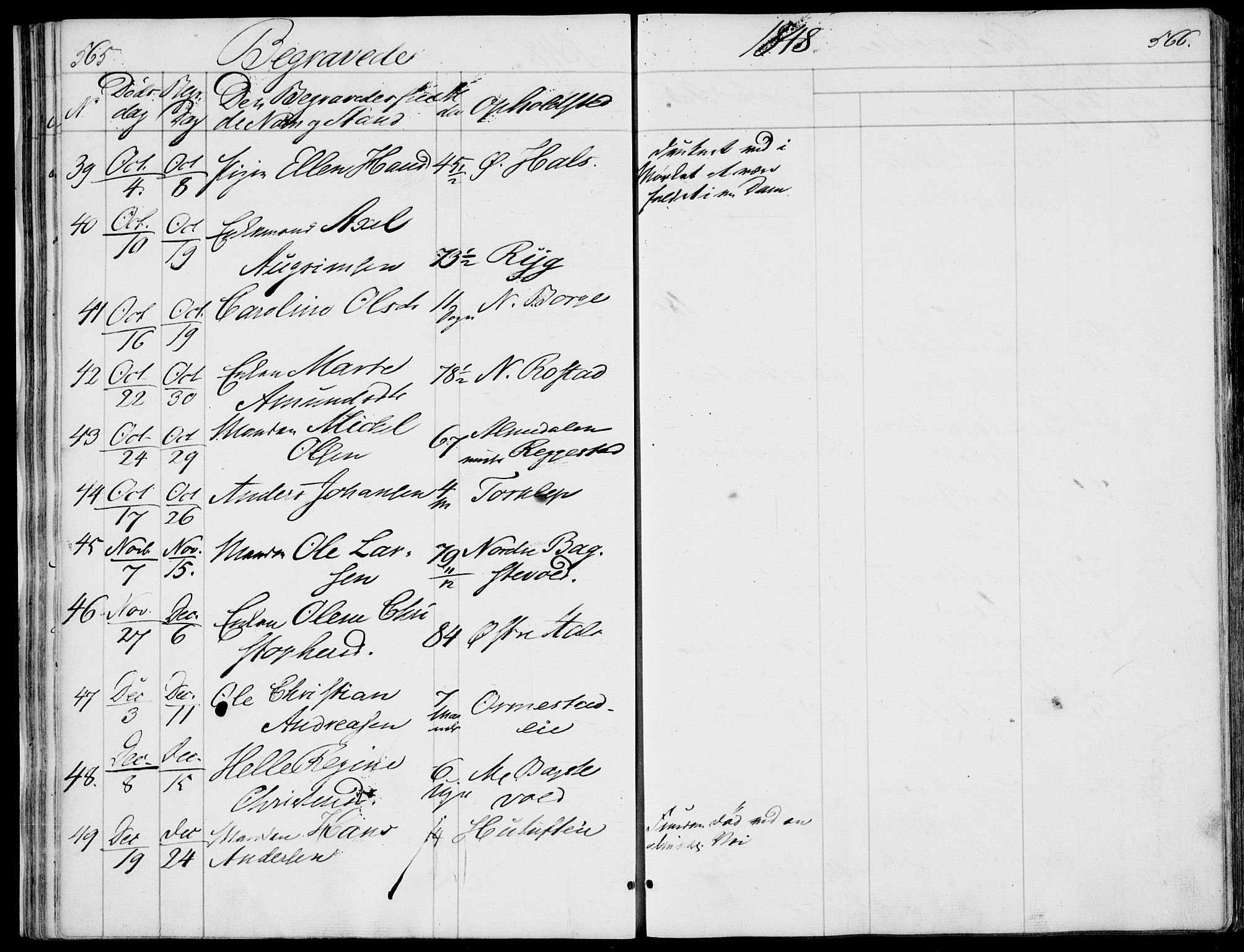 Våle kirkebøker, AV/SAKO-A-334/F/Fa/L0009b: Parish register (official) no. I 9B, 1841-1860, p. 565-566