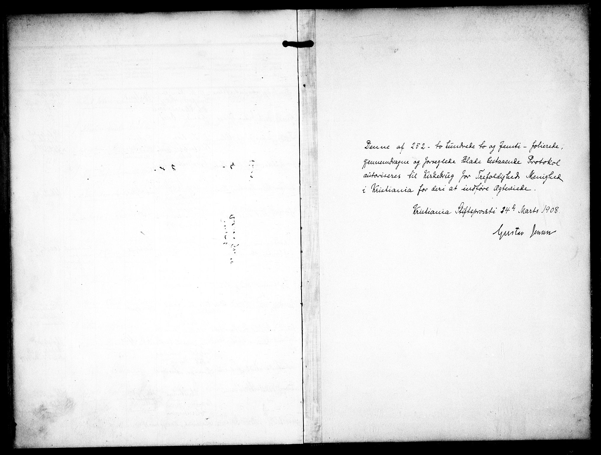 Trefoldighet prestekontor Kirkebøker, AV/SAO-A-10882/F/Fc/L0006: Parish register (official) no. III 6, 1908-1914