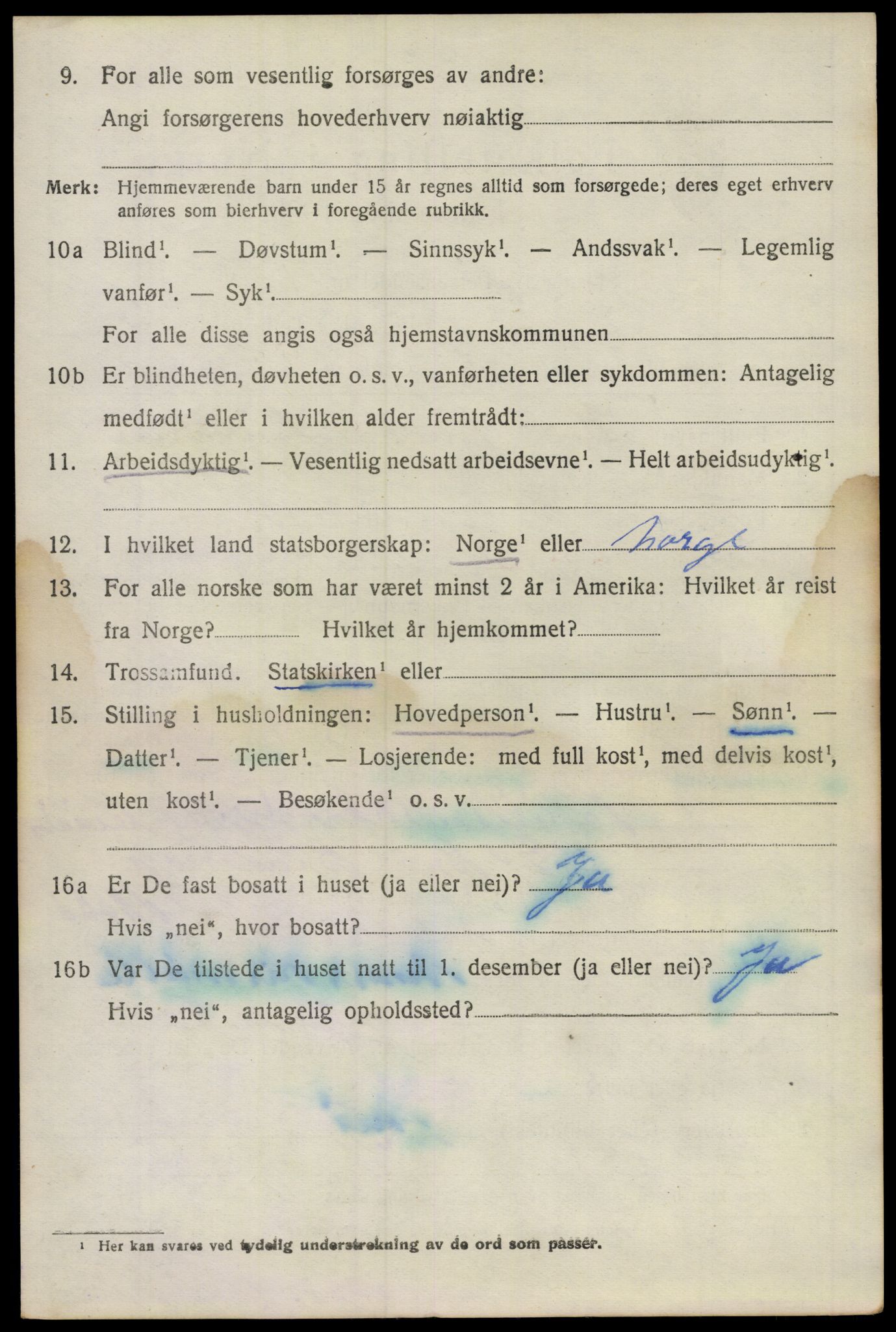 SAO, 1920 census for Rygge, 1920, p. 2300