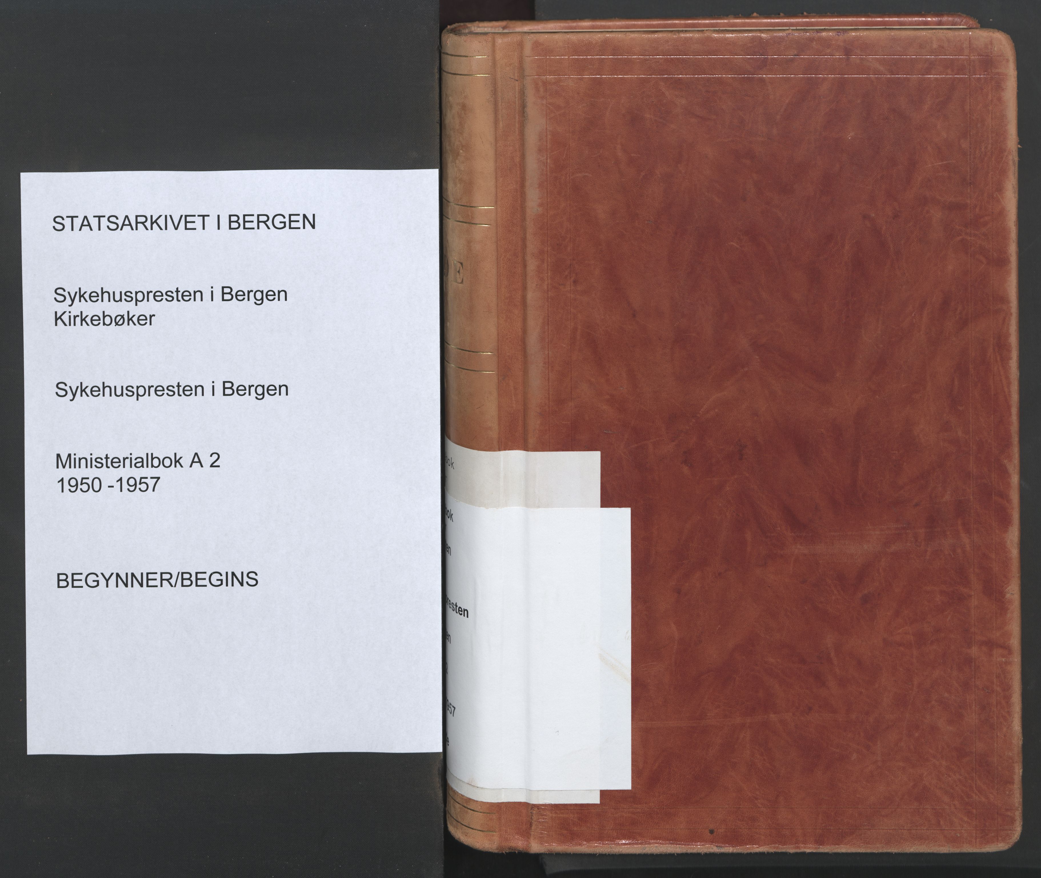 Sykehuspresten i Bergen*, SAB/-: Parish register (official) no. A 2, 1950-1957