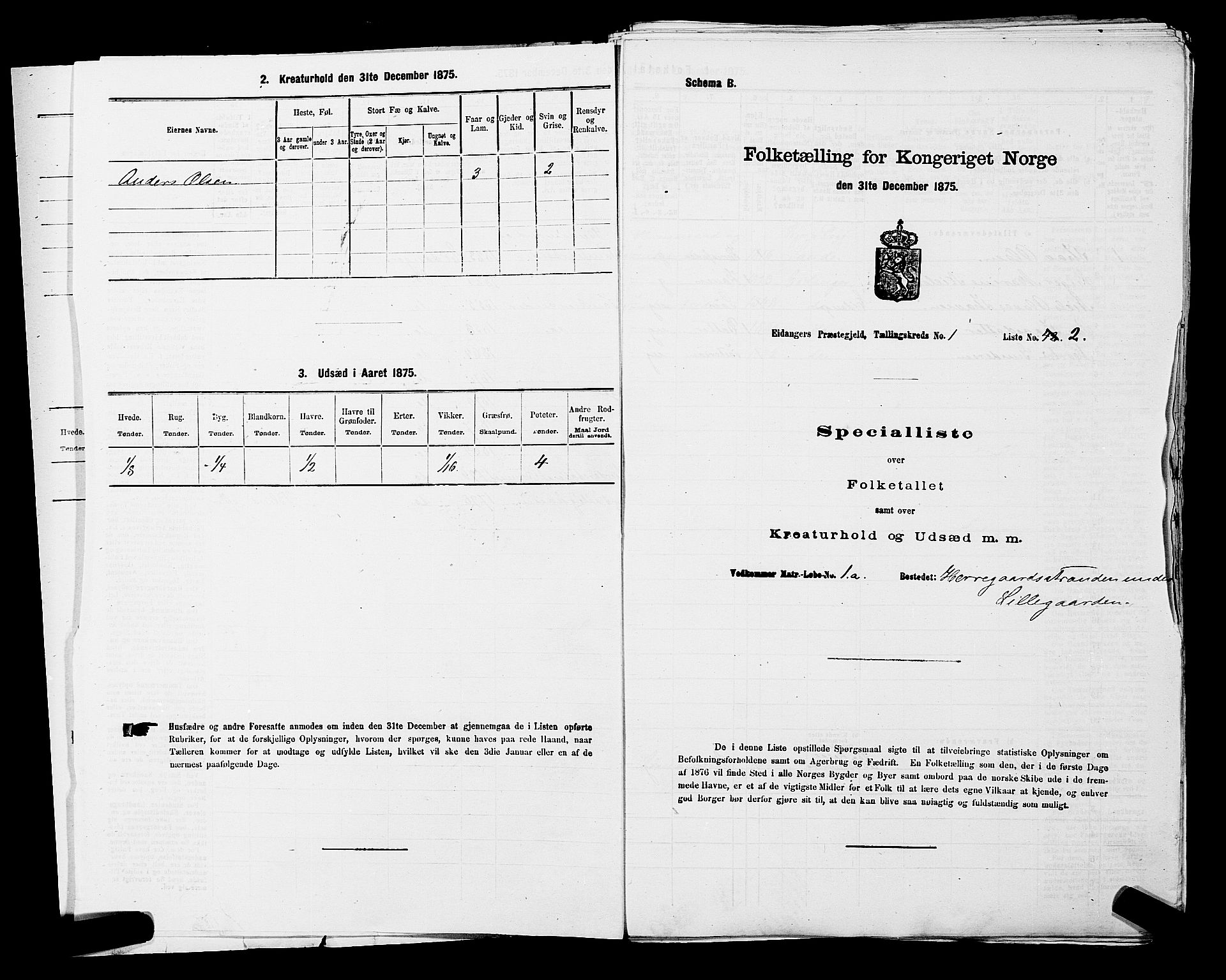 SAKO, 1875 census for 0813P Eidanger, 1875, p. 56