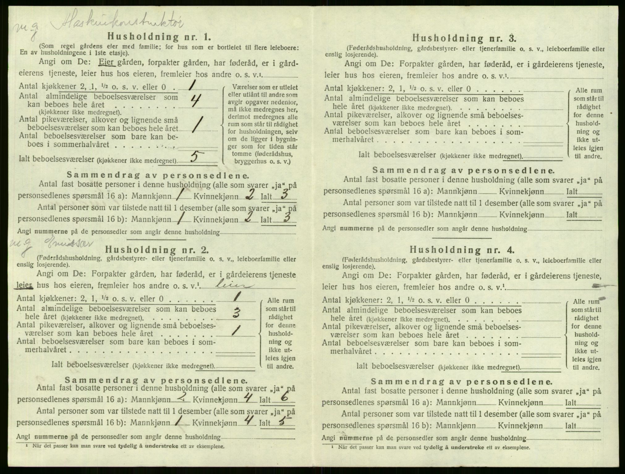 SAKO, 1920 census for Lier, 1920, p. 1448