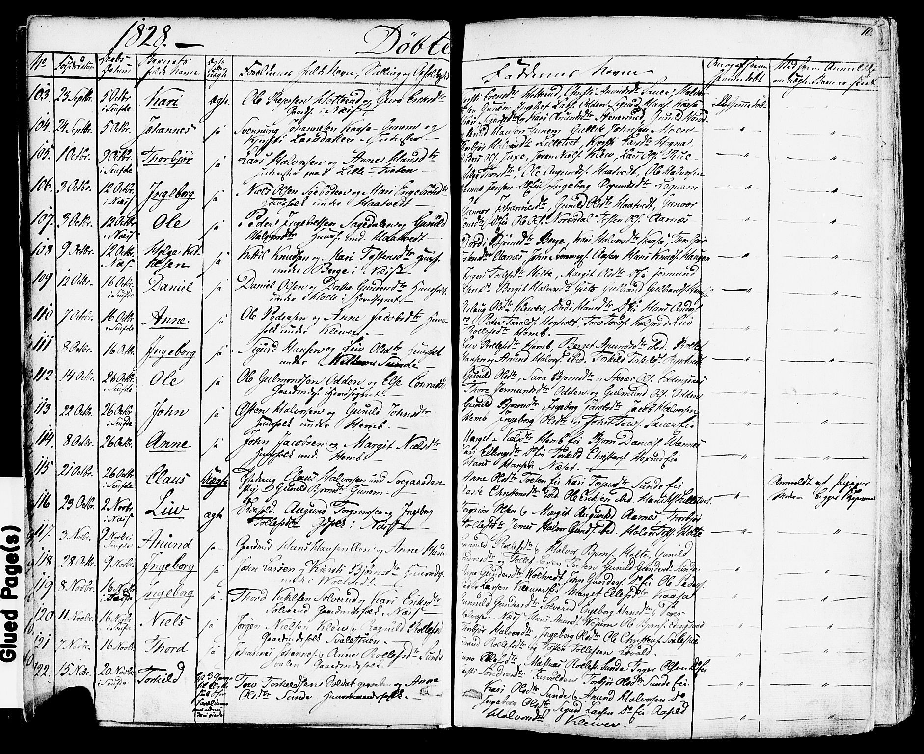 Sauherad kirkebøker, SAKO/A-298/F/Fa/L0006: Parish register (official) no. I 6, 1827-1850, p. 10