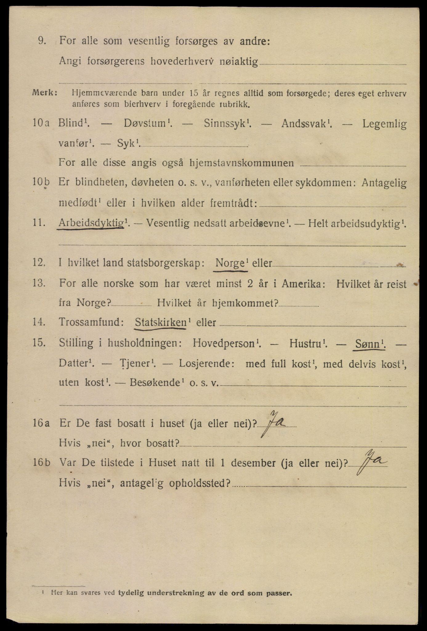 SAKO, 1920 census for Sandefjord, 1920, p. 9447