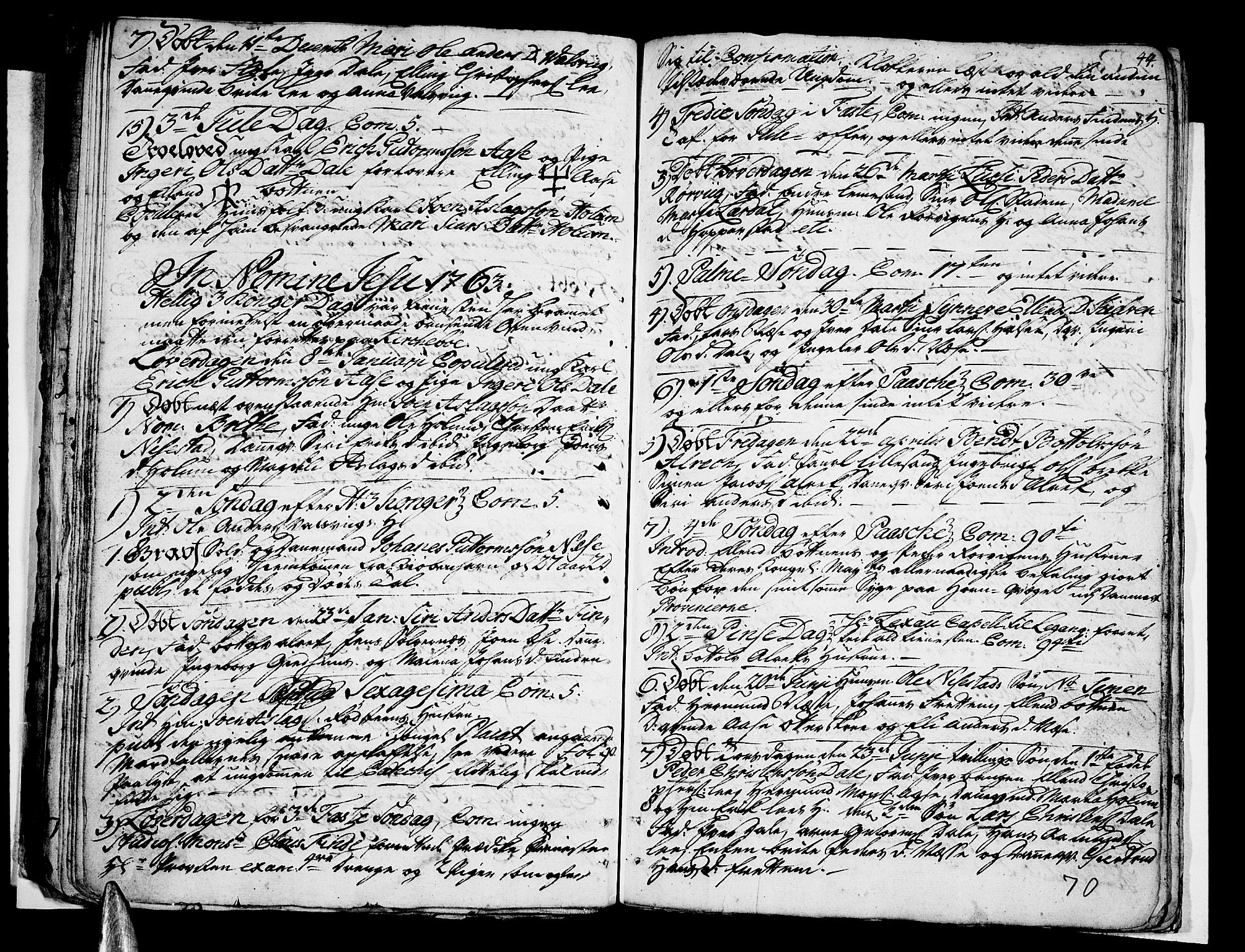 Vik sokneprestembete, AV/SAB-A-81501/H/Haa/Haaa/L0003: Parish register (official) no. A 3 / 2, 1757-1771, p. 70