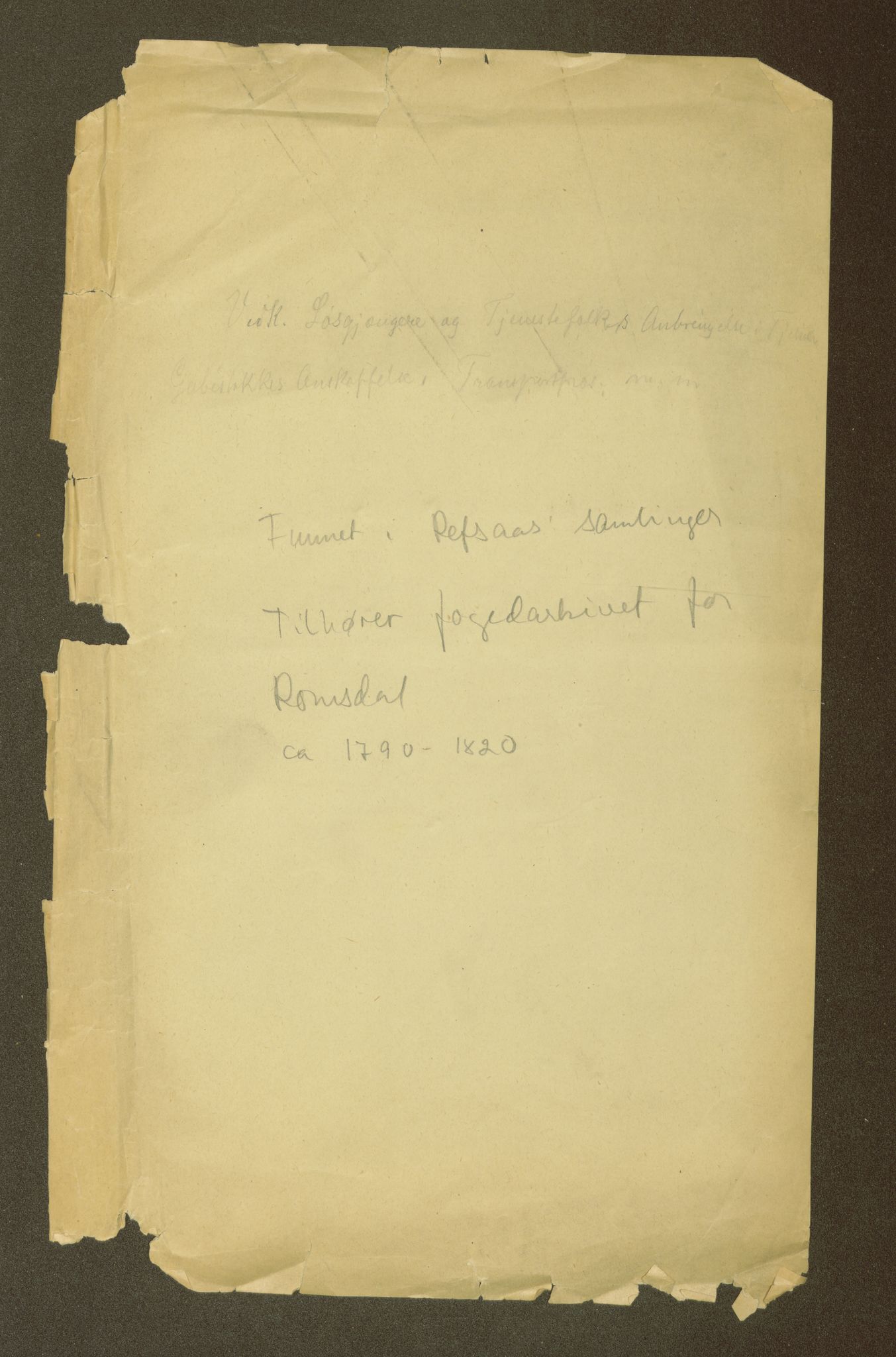 Romsdal fogderi, AV/SAT-A-1867/Gad/L0449: Andre protokollar, 1790-1843, p. 3