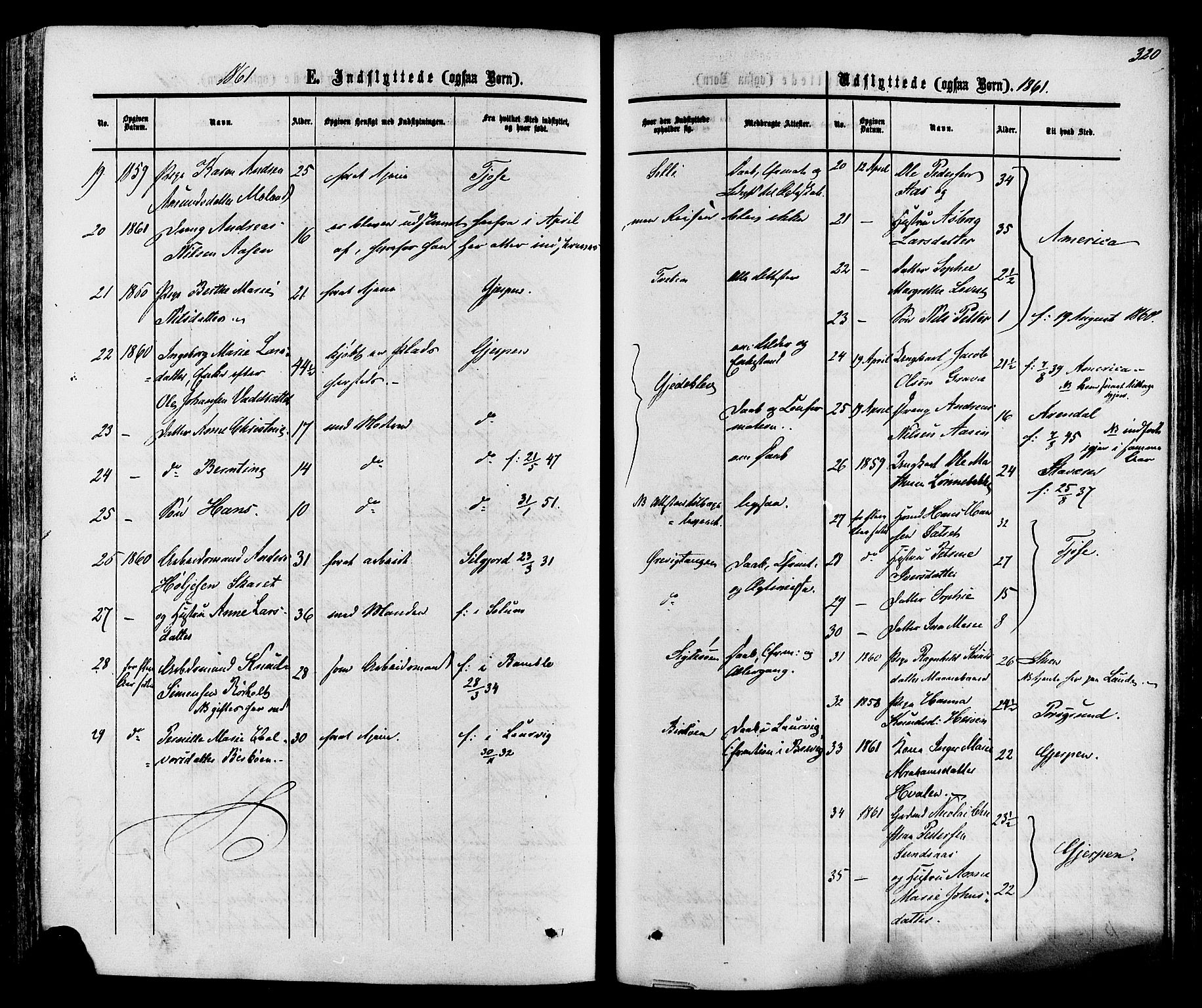 Eidanger kirkebøker, SAKO/A-261/F/Fa/L0010: Parish register (official) no. 10, 1859-1874, p. 320
