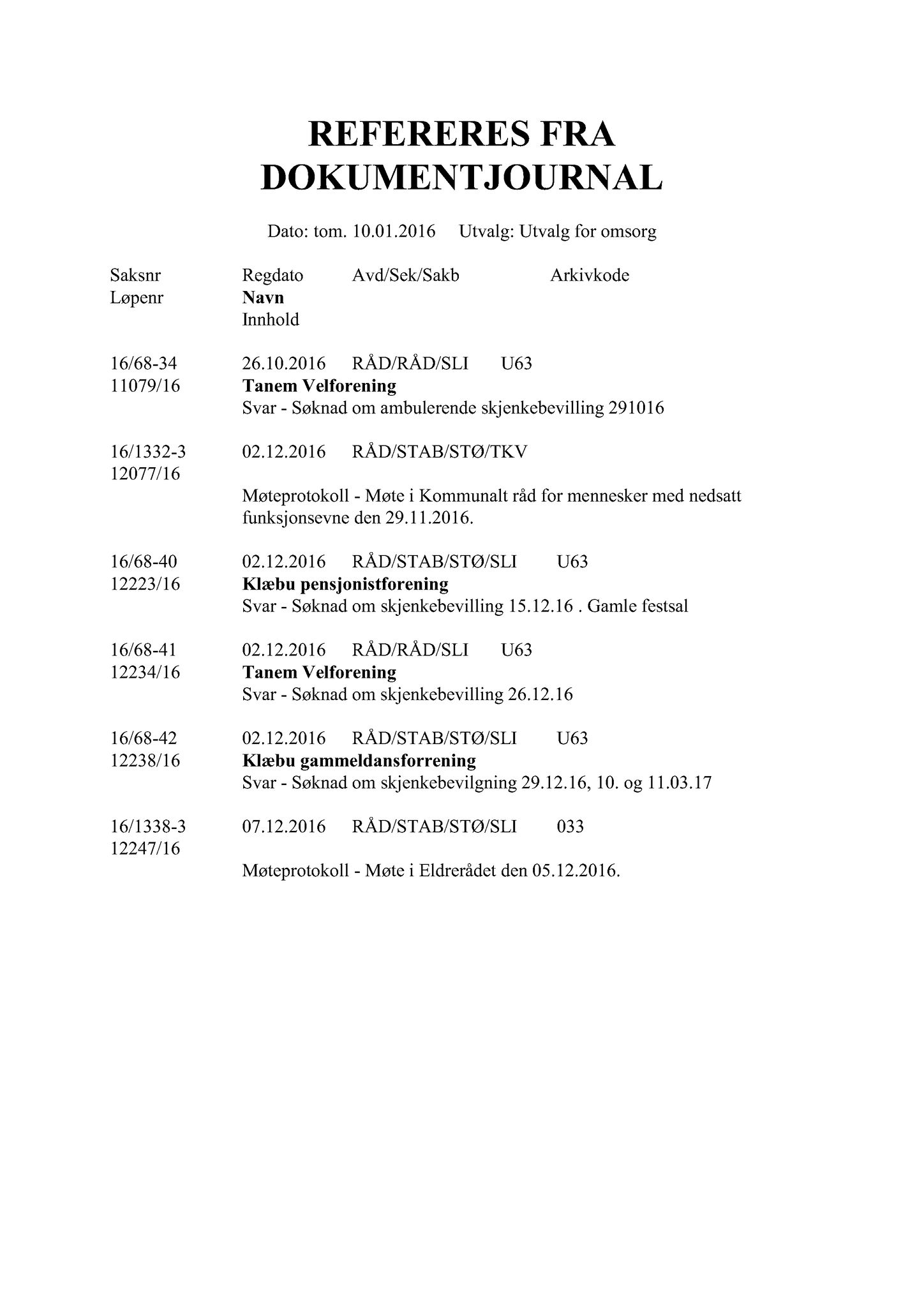 Klæbu Kommune, TRKO/KK/05-UOm/L008: Utvalg for omsorg - Møtedokumenter, 2017, p. 9