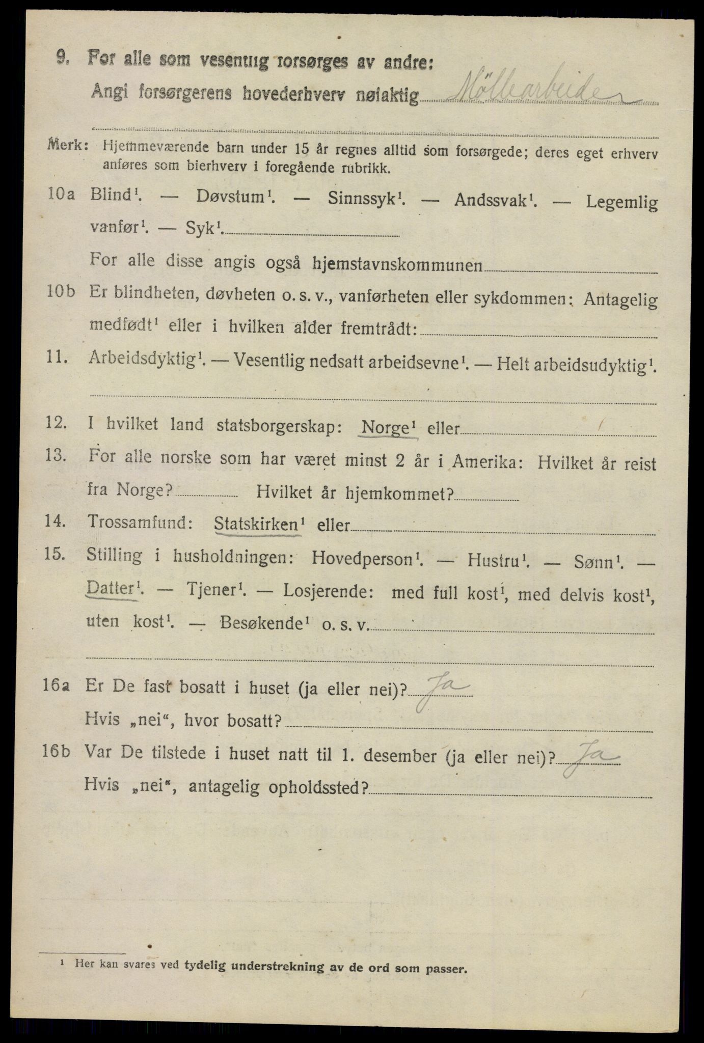 SAO, 1920 census for Hurdal, 1920, p. 2463