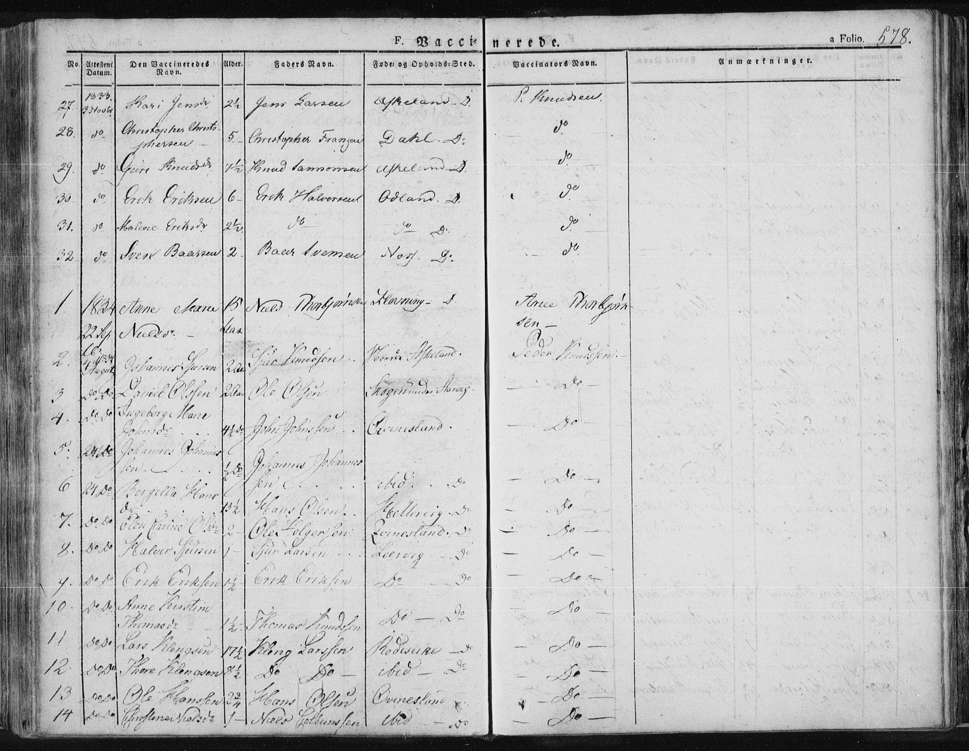 Tysvær sokneprestkontor, SAST/A -101864/H/Ha/Haa/L0001: Parish register (official) no. A 1.2, 1831-1856, p. 578
