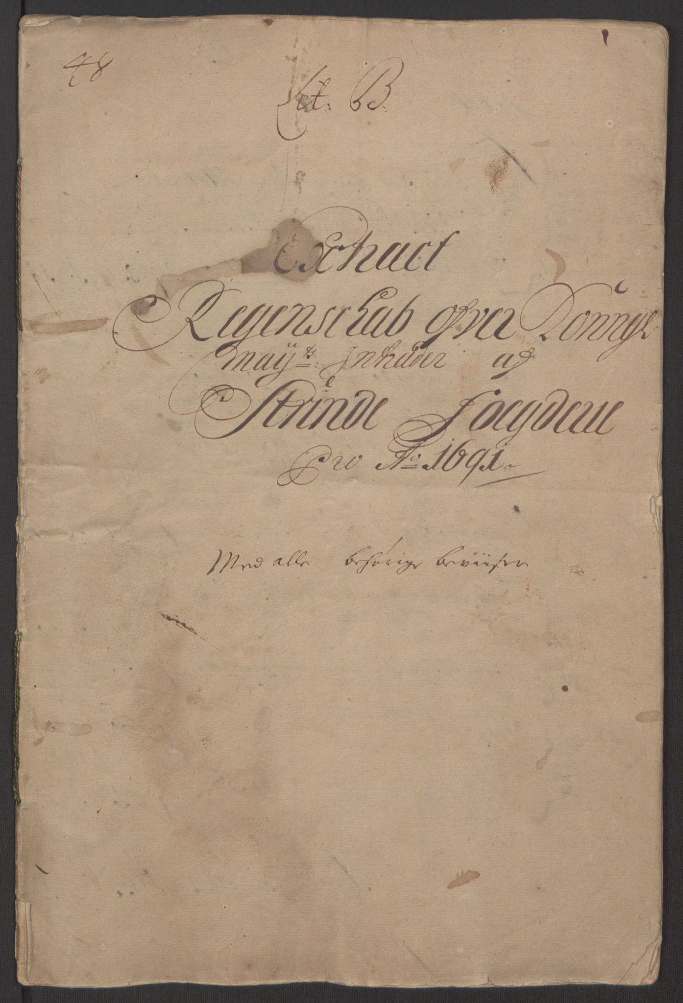 Rentekammeret inntil 1814, Reviderte regnskaper, Fogderegnskap, RA/EA-4092/R61/L4103: Fogderegnskap Strinda og Selbu, 1691-1692, p. 3