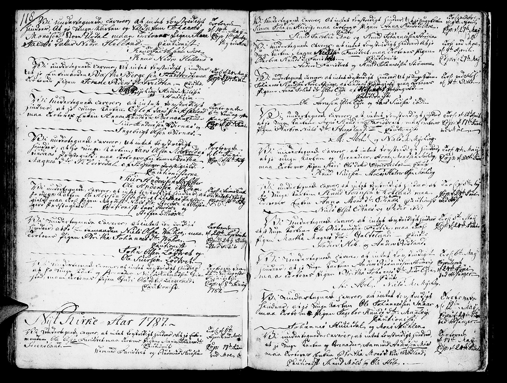 Hosanger sokneprestembete, AV/SAB-A-75801/H/Haa: Parish register (official) no. A 2 /1, 1766-1793, p. 120