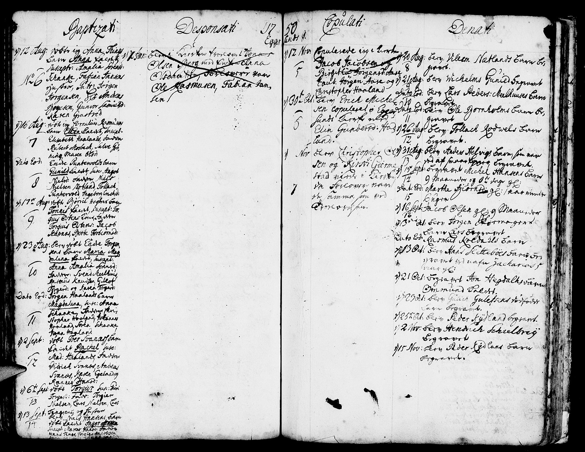 Eigersund sokneprestkontor, AV/SAST-A-101807/S08/L0002: Parish register (official) no. A 2, 1720-1757